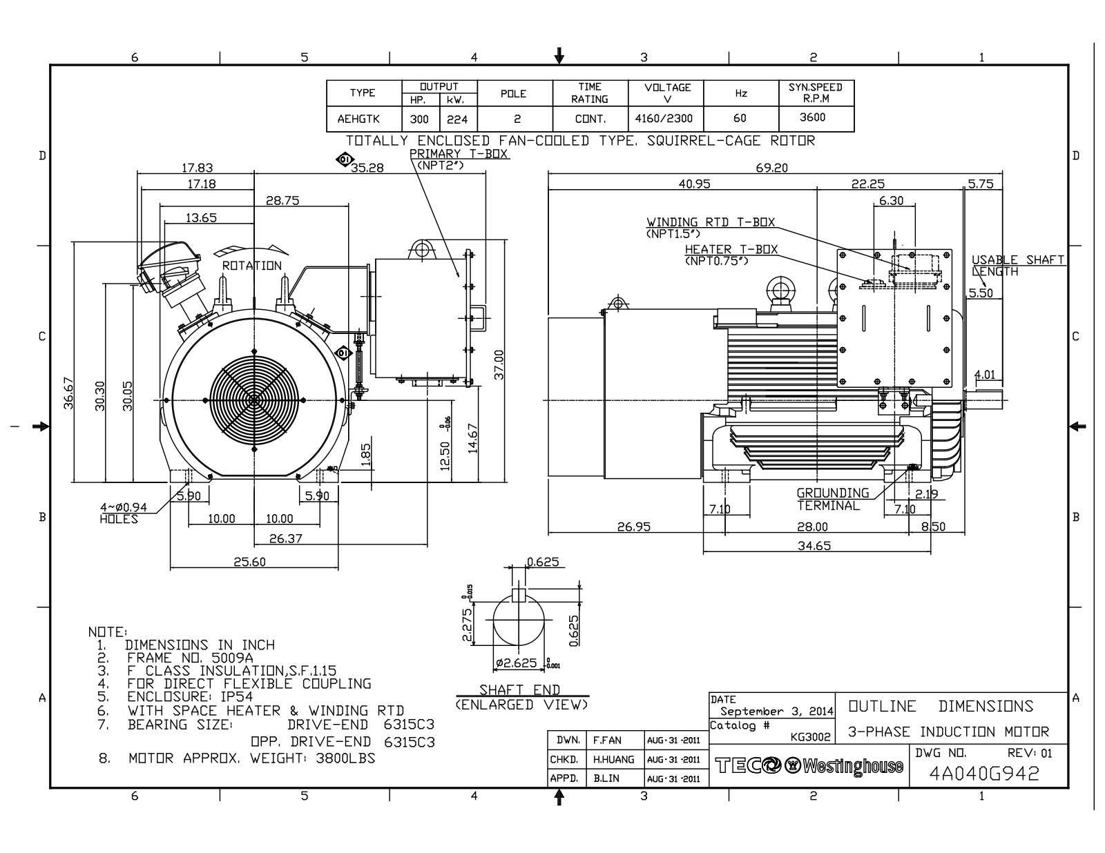 Teco KG3002 Reference Drawing