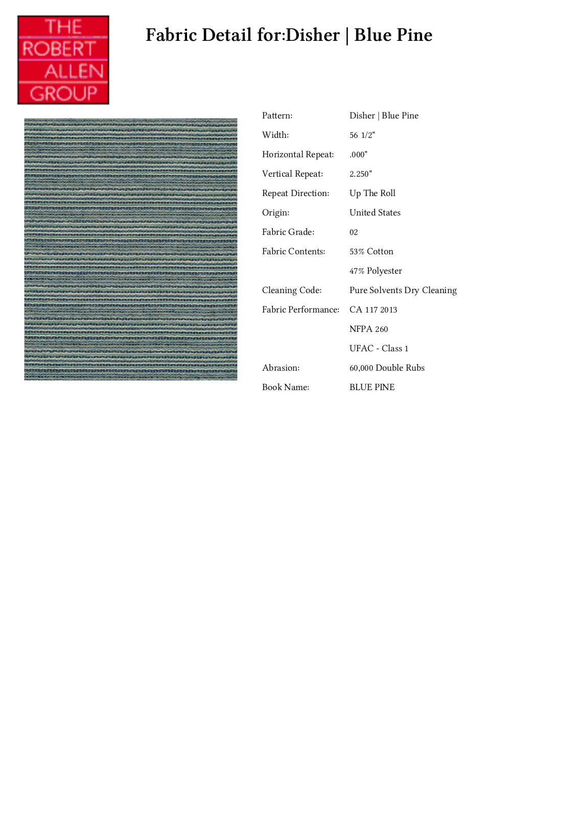 Robert Allen RALF1163 Specifications - ManualMachine.com
