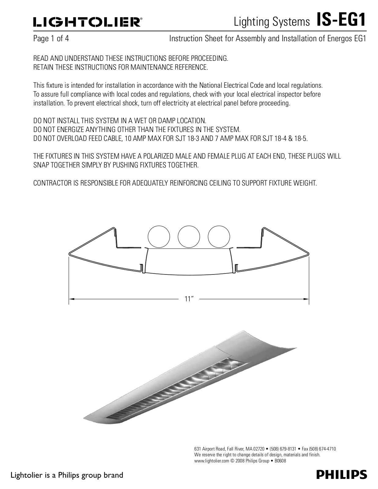 Lightolier IS-EG1 User Manual