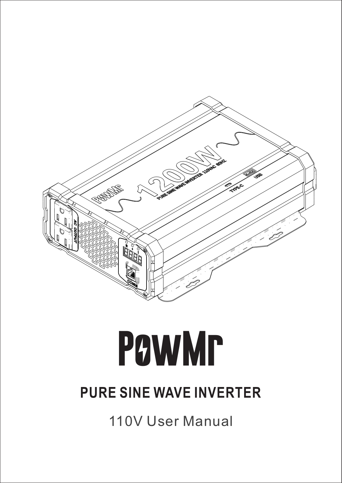 PowMr POW-LV1.2K-24V, POW-LV2K-24V, POW-LV1.2K-12V, POW-LV2K-12V User guide - ManualMachine.com