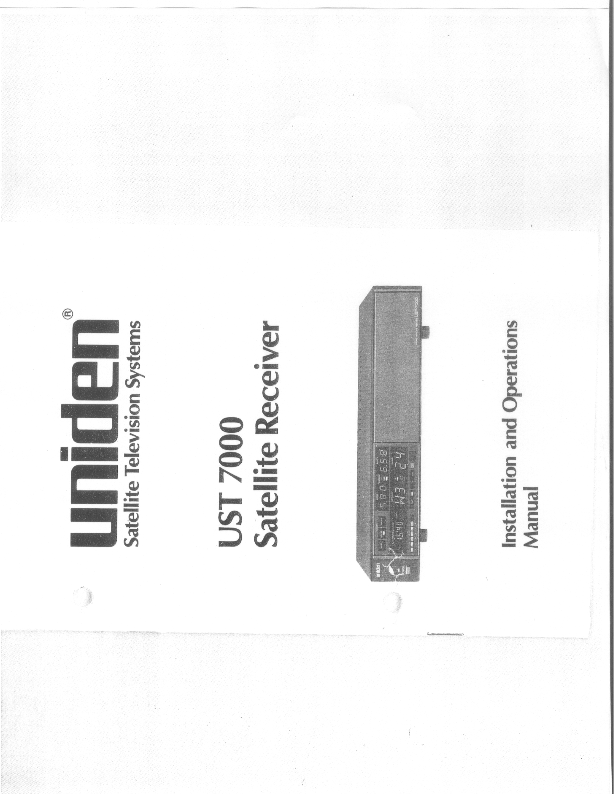 Uniden UST7000 User Manual