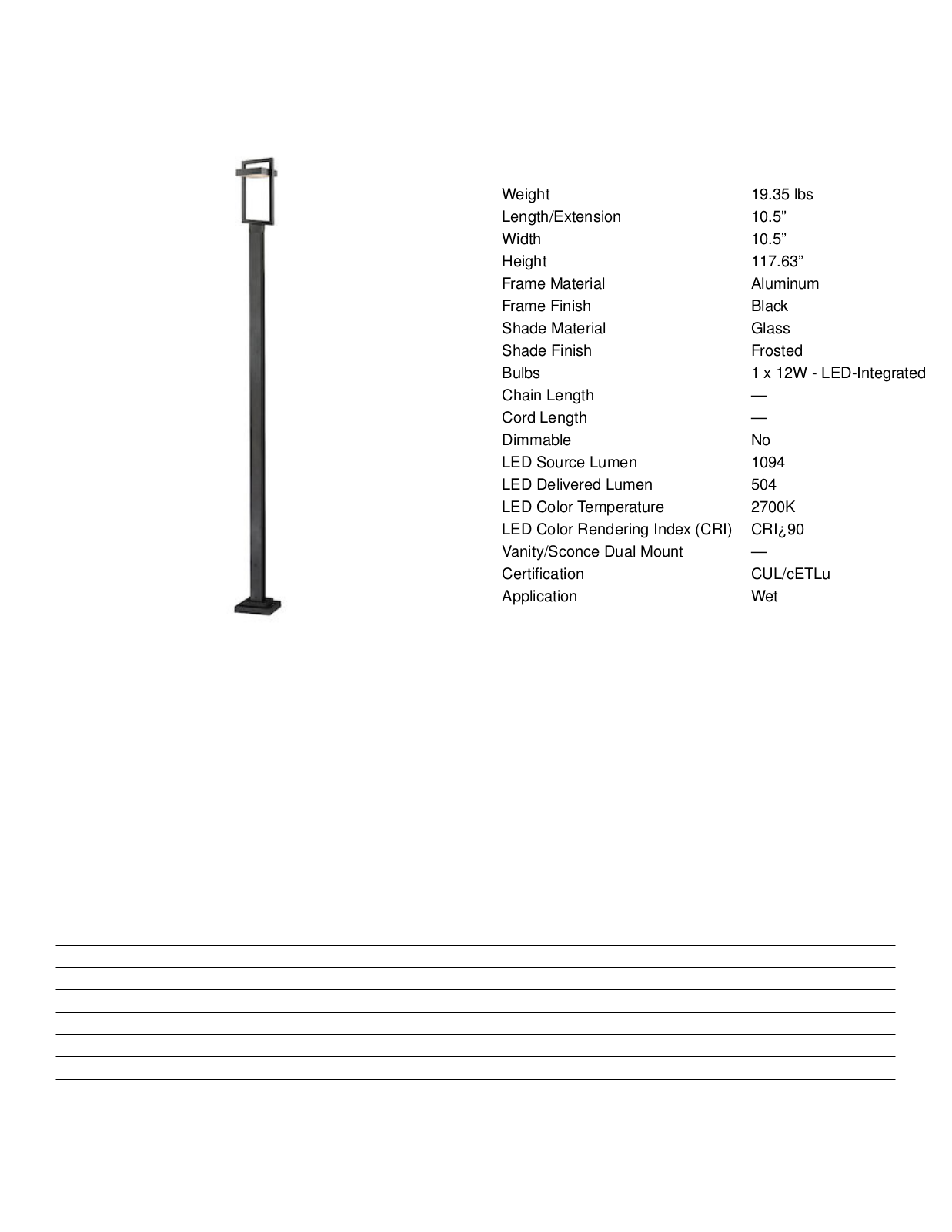 Wade Logan ORLS5482 Specifications - ManualMachine.com