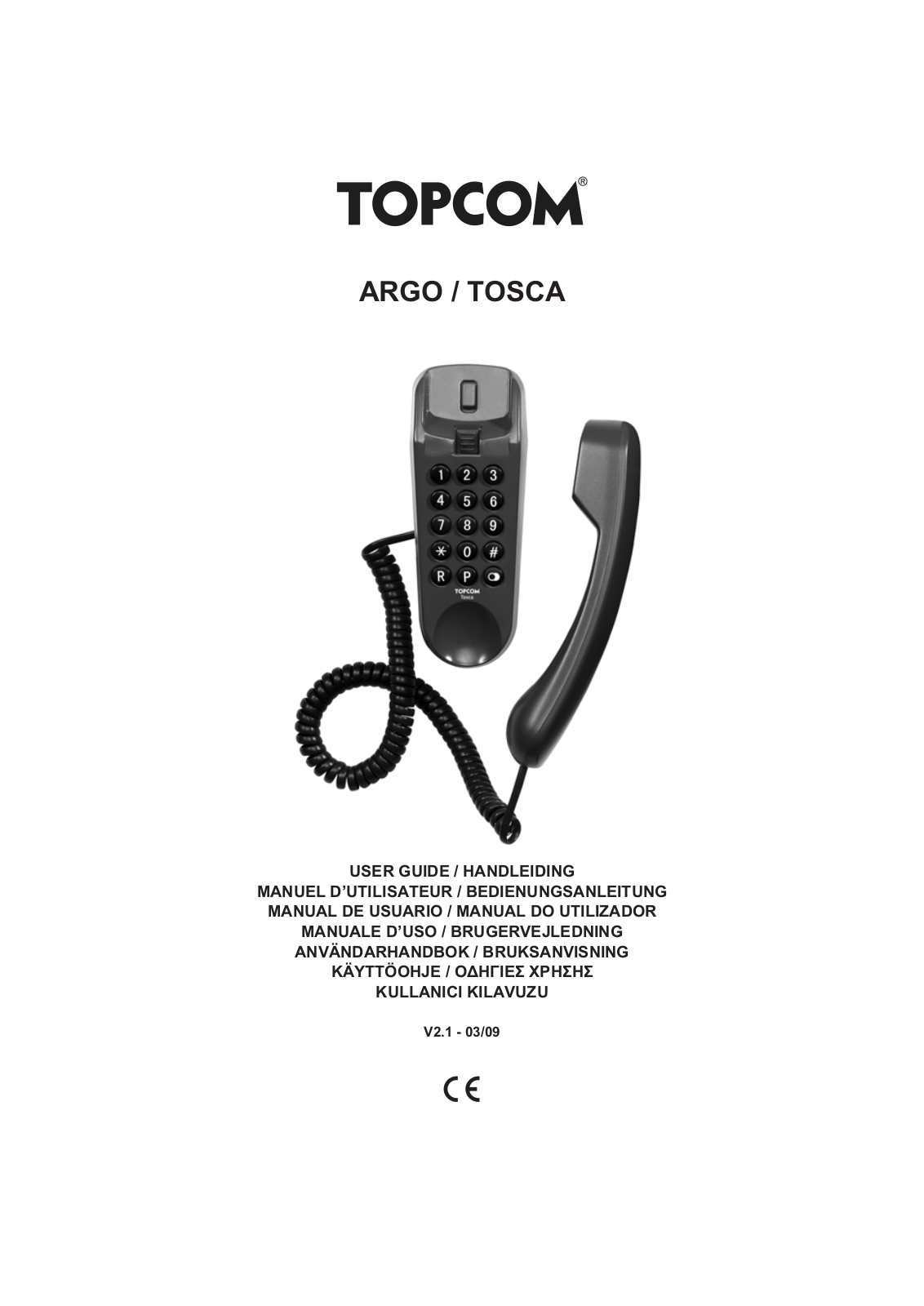 Topcom TOSCA, ARGO User Manual