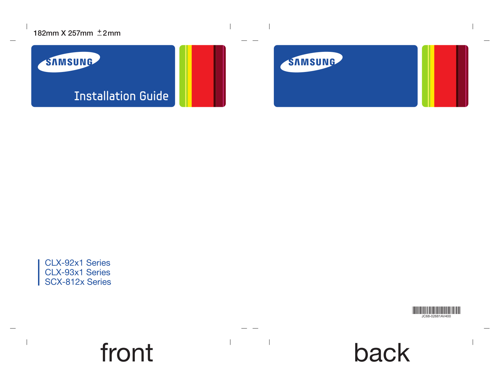 Samsung CLX-9301NA-XAA User Manual