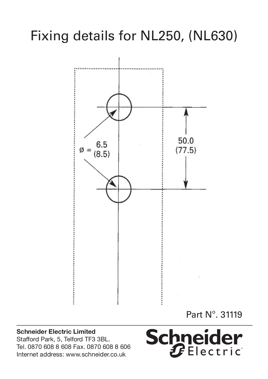 Schneider NL630 Installation Instructions - ManualMachine.com