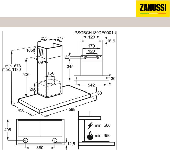 Zanussi ZHB60460XA User Manual