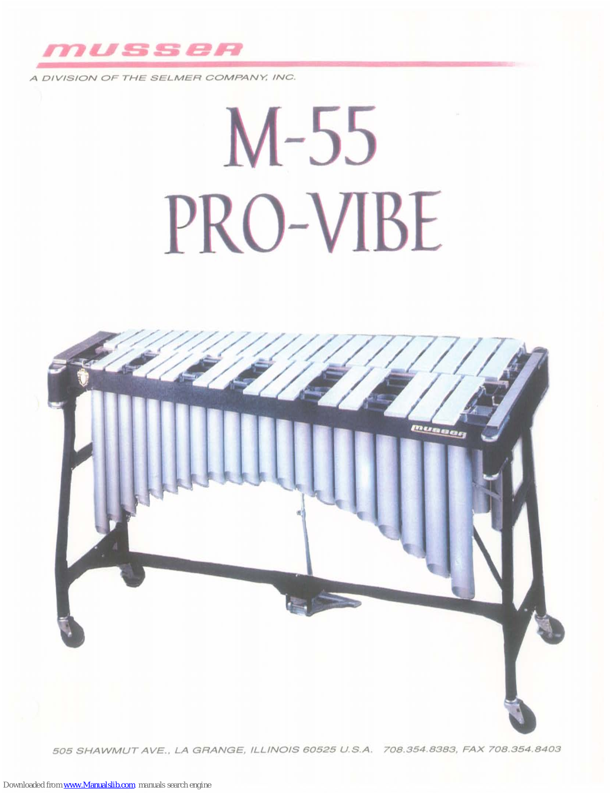 Musser M-55 PRO-VIBE User Manual