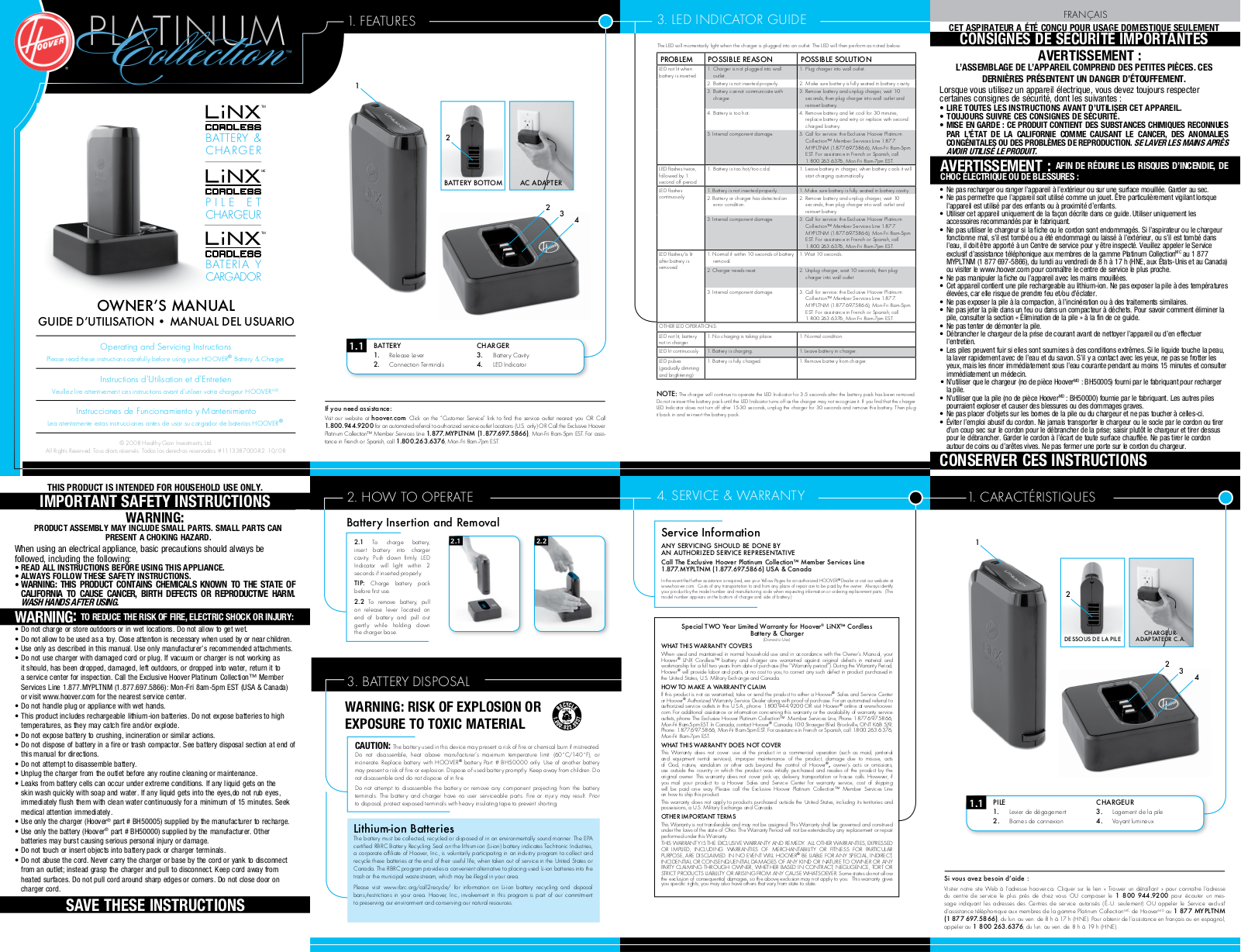 Hoover Battery Charger User Manual