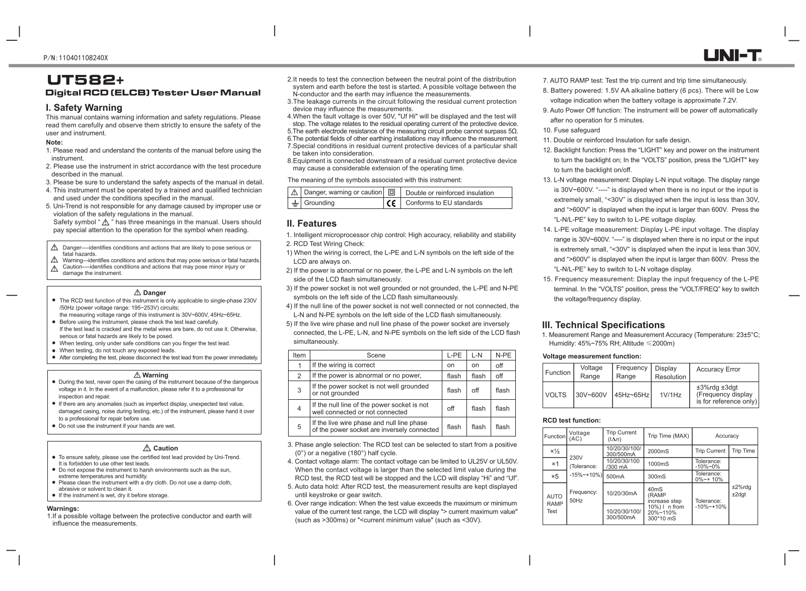 UNI-T UT582PLUS User guide - ManualMachine.com