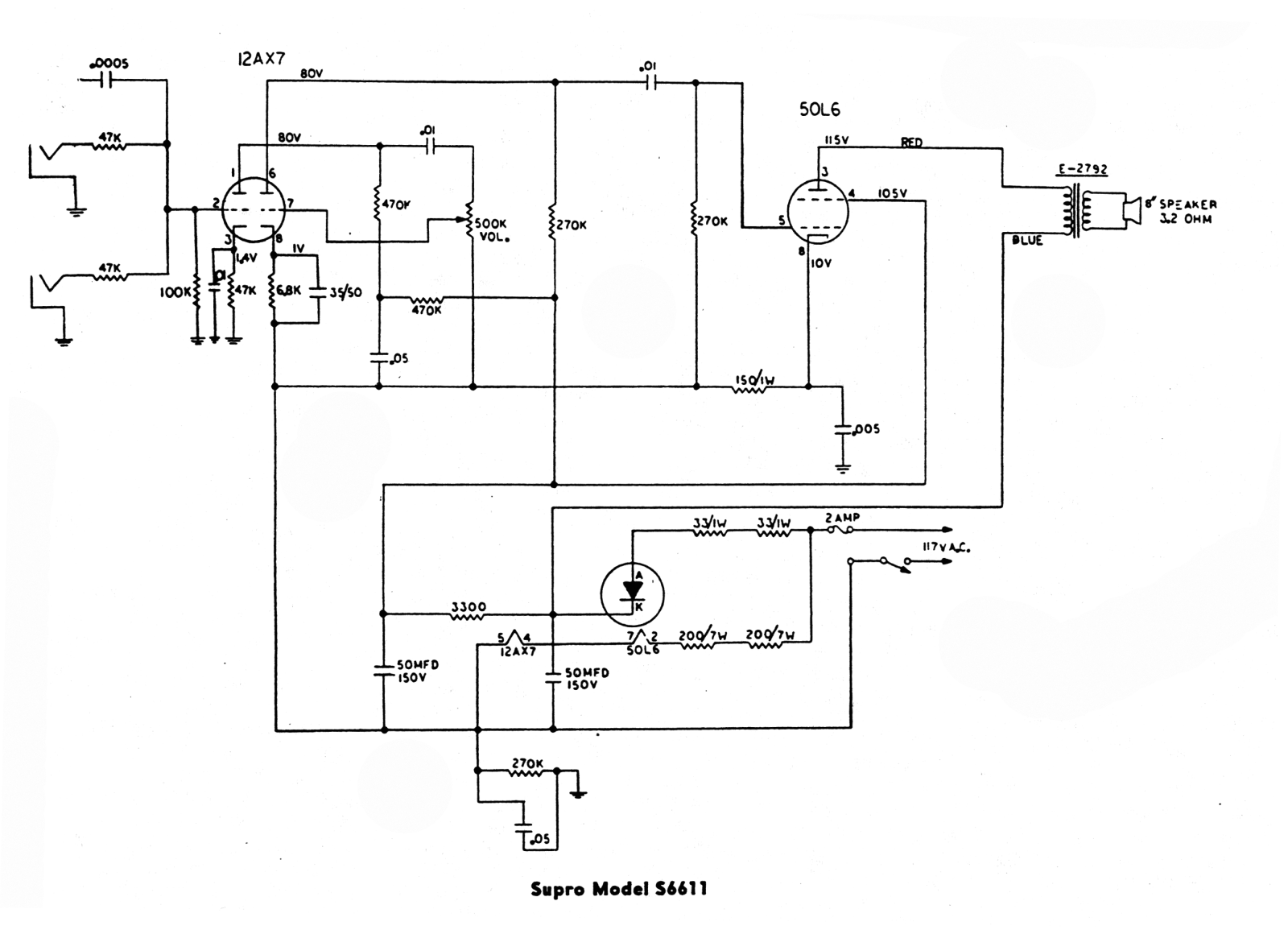 Supro s6611 schematic