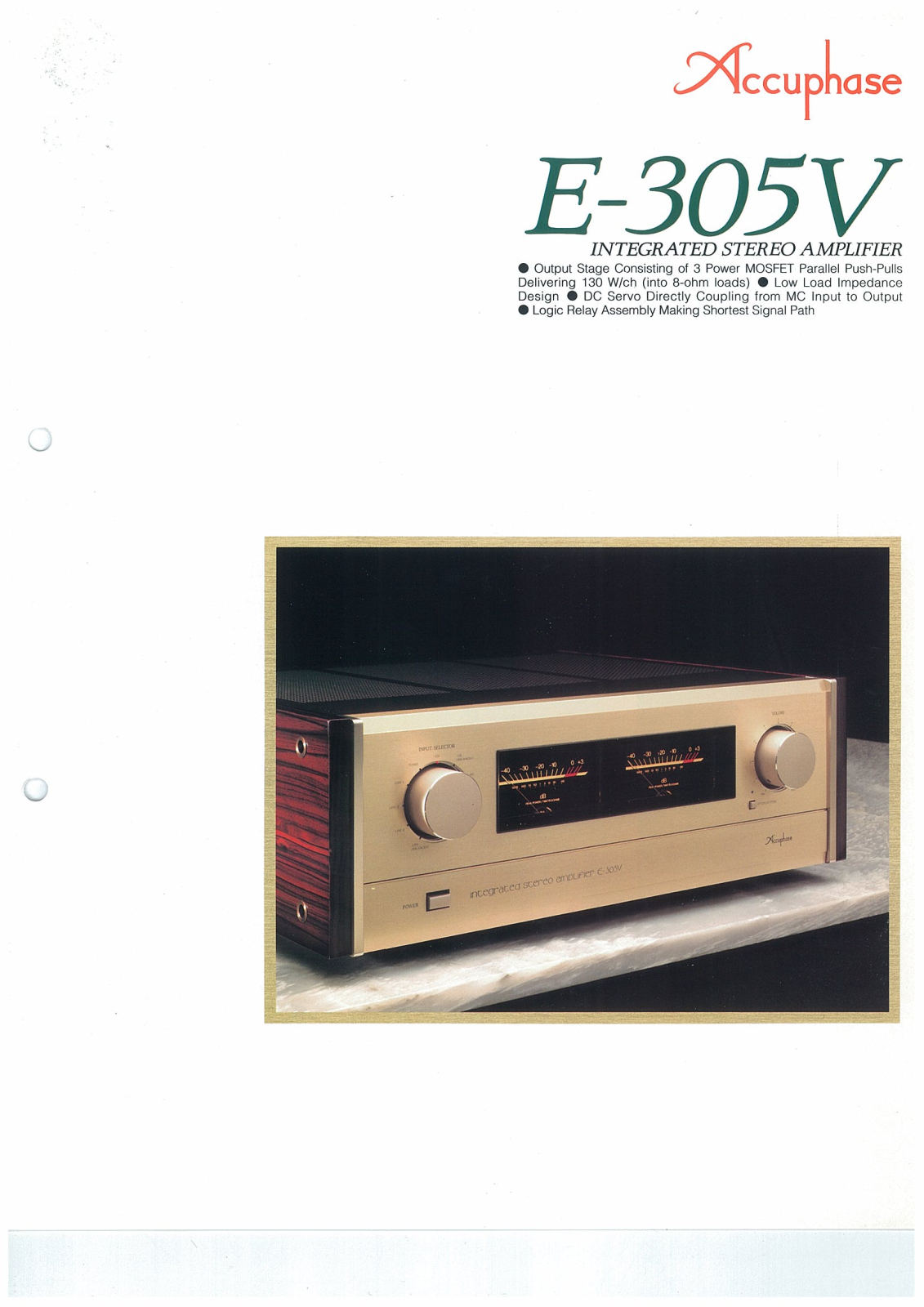 Accuphase E-305V Datasheet - ManualMachine.com
