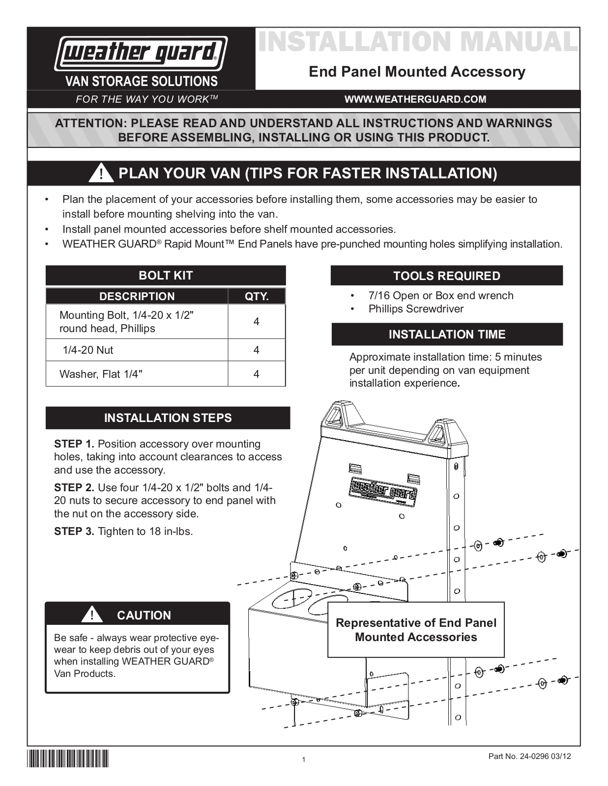 WEATHER GUARD 9893-7-01 User Manual