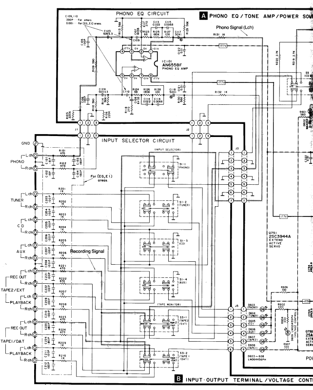 Technics SUV-450 Schematic