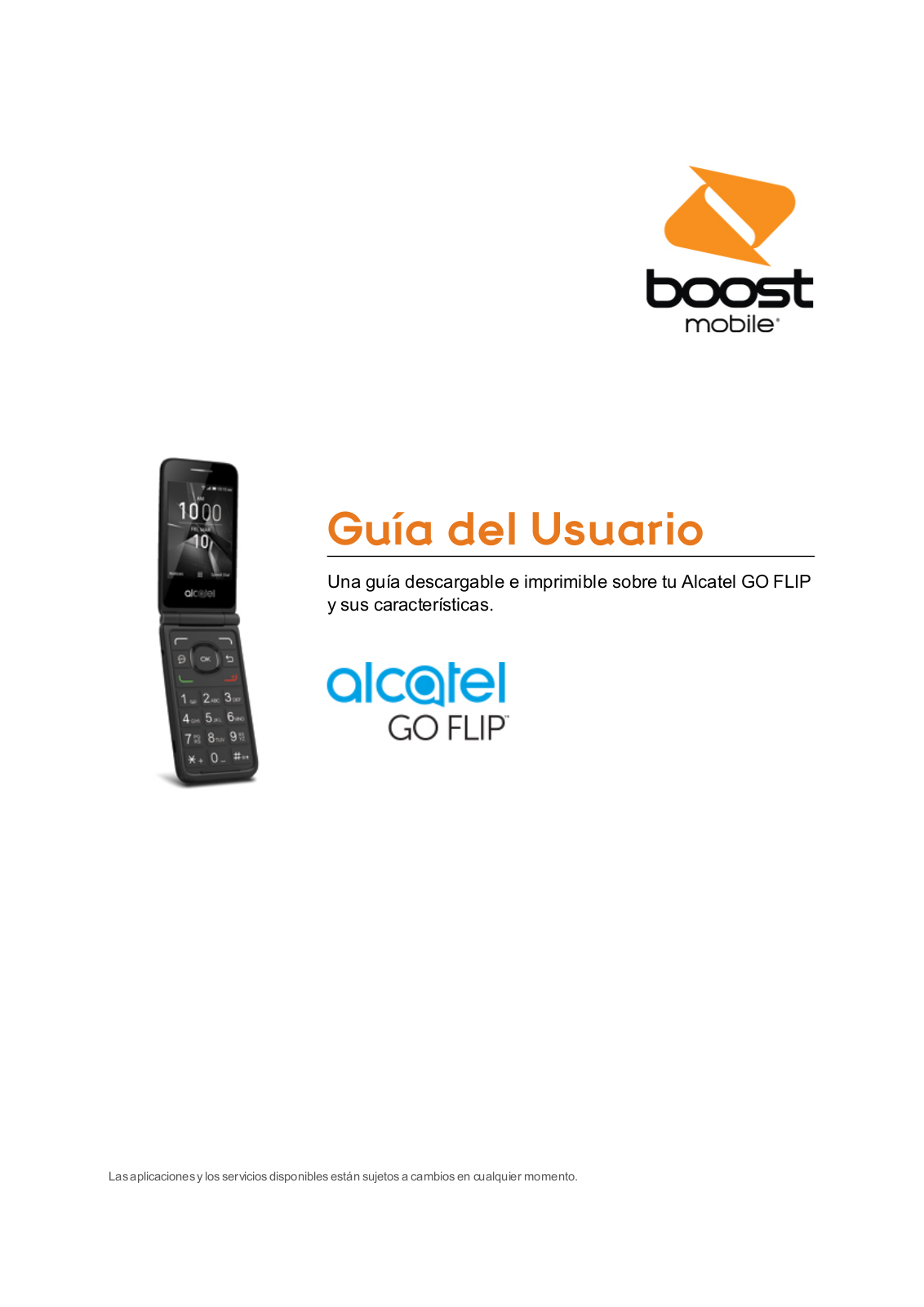 Alcatel Go Flip User Manual