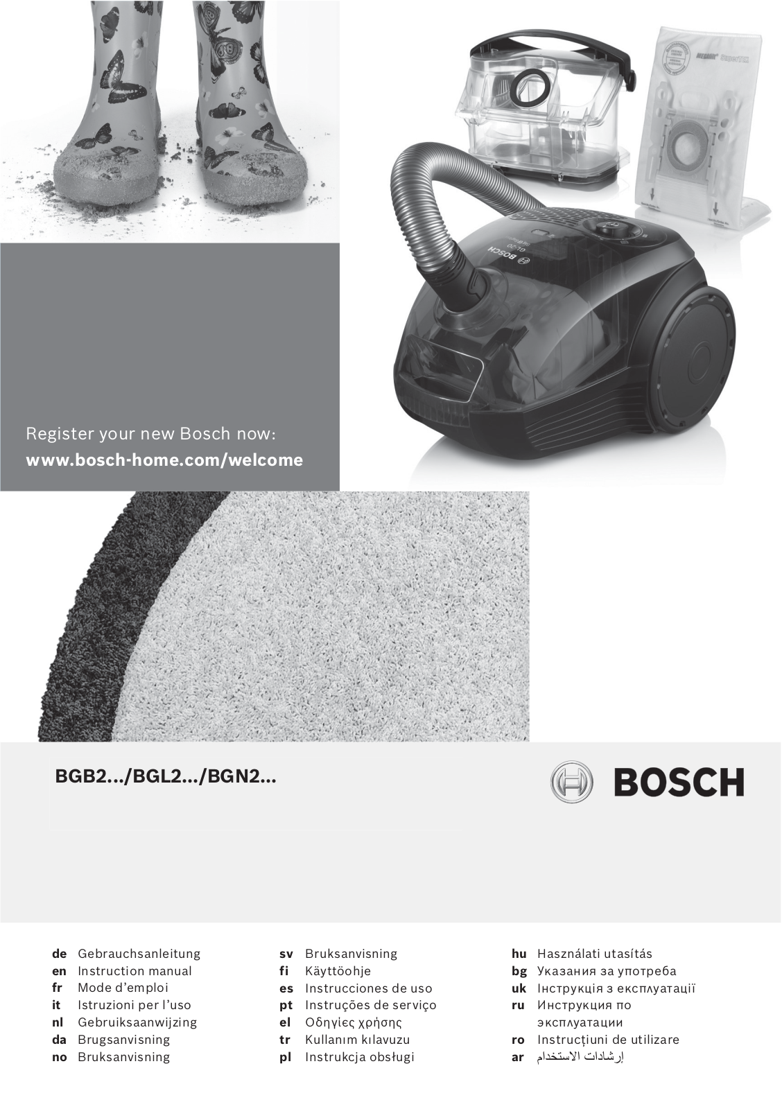 Bosch BGN21700 User Manual