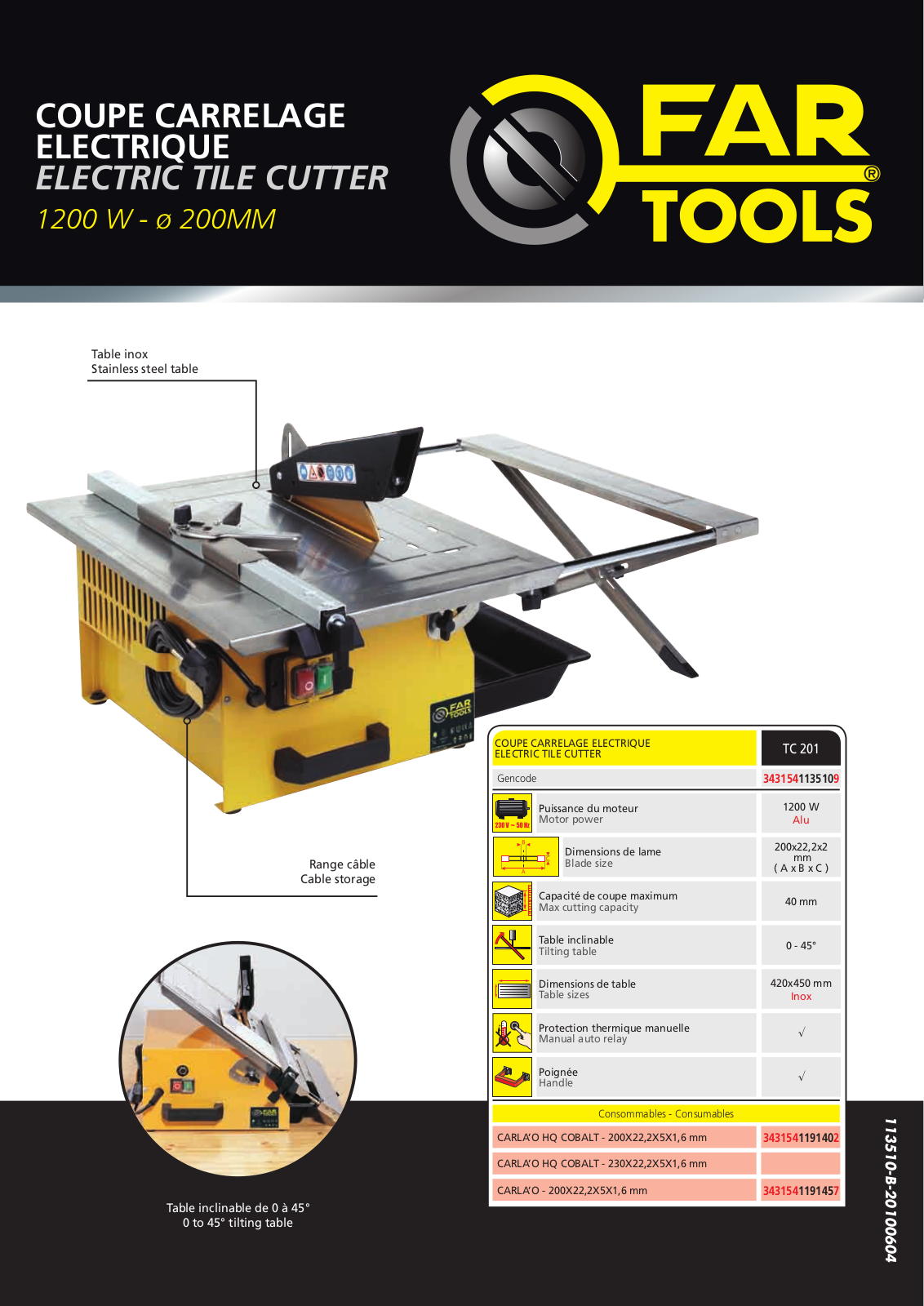 FARTOOLS TC 201 User Manual