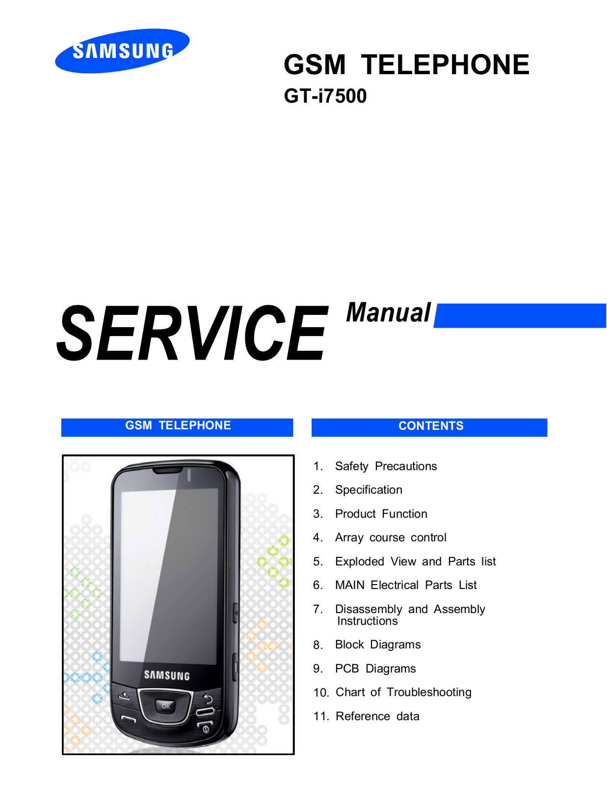 Samsung i7500 Service Manual