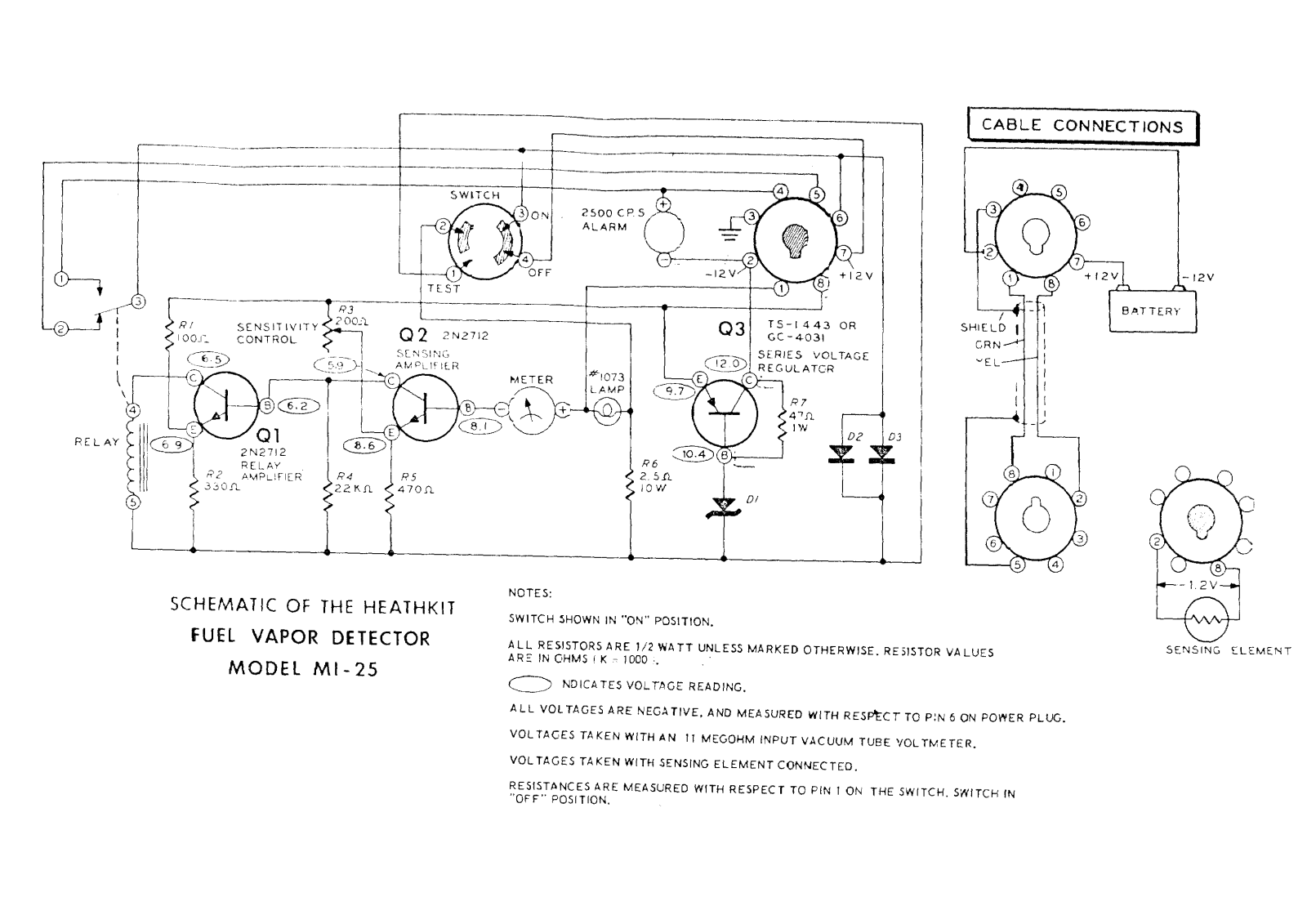 Heathkit mi 25 schematic