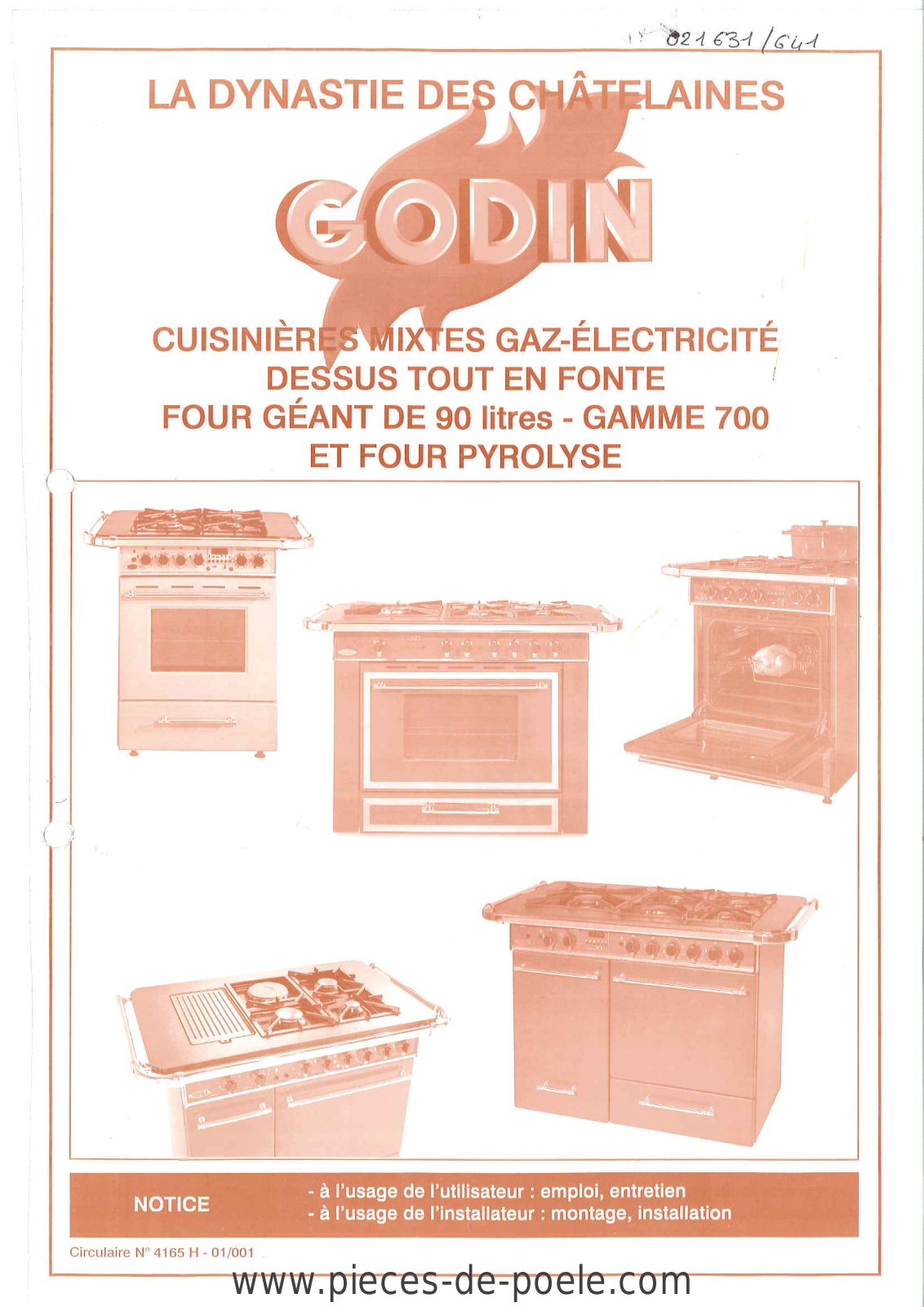 GODIN 7535, 6635, 6435, 6536, 6565 User Manual