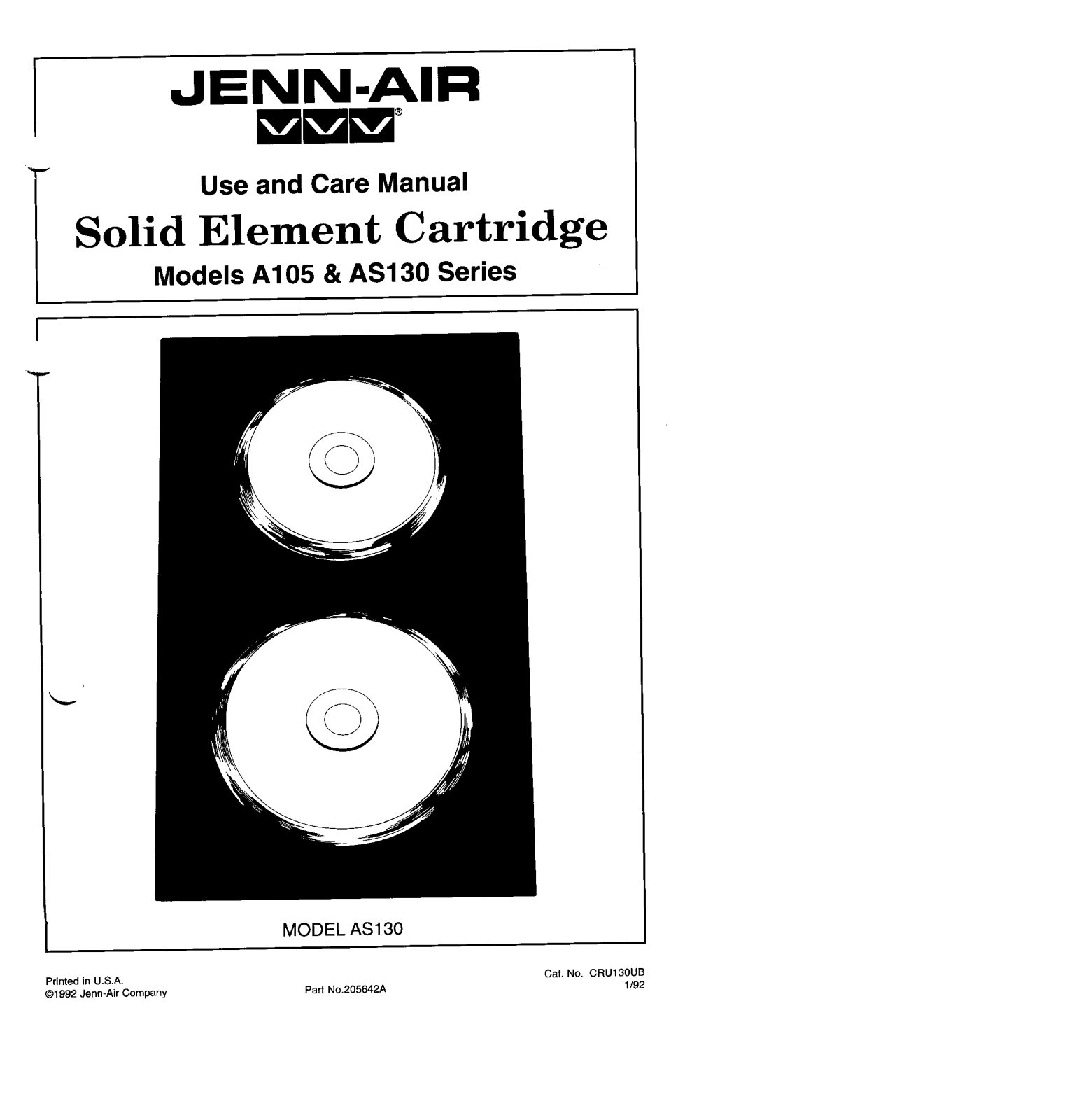Jenn-Air A105, AS130 User Manual - ManualMachine.com
