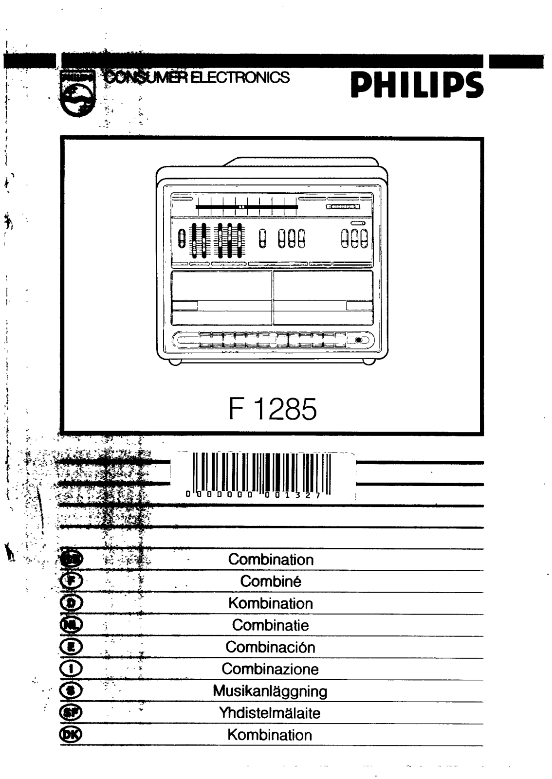 Philips F1285 User Manual