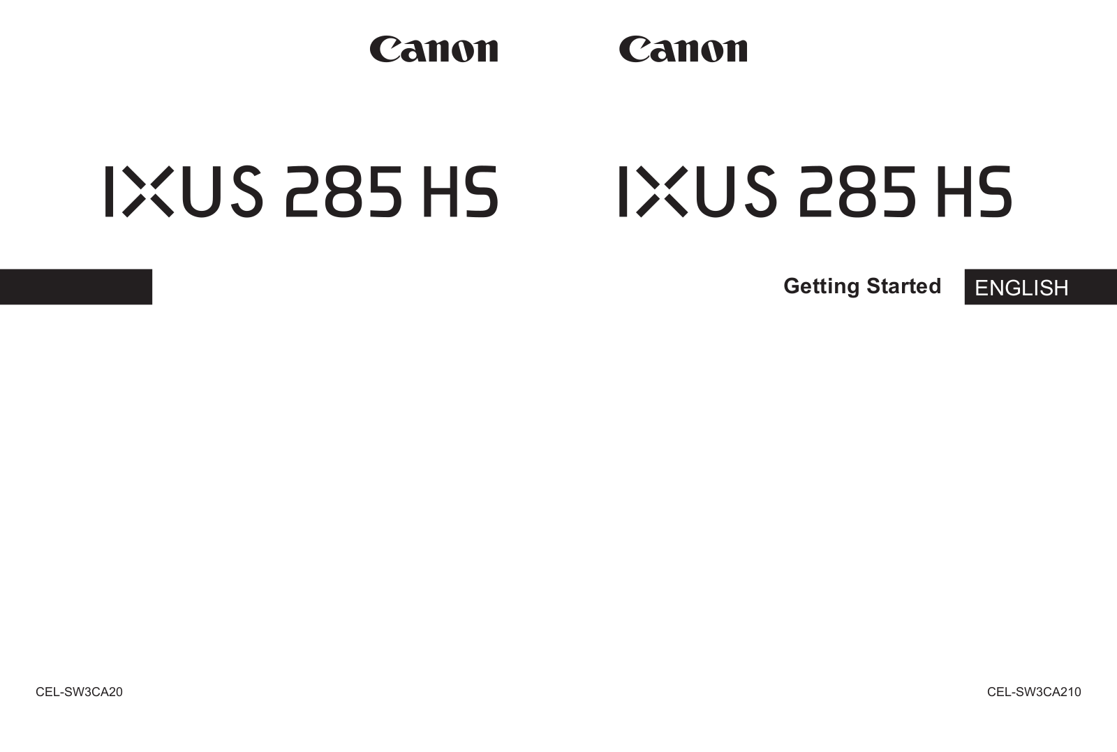 Canon 1076C007 Quick Start Guide