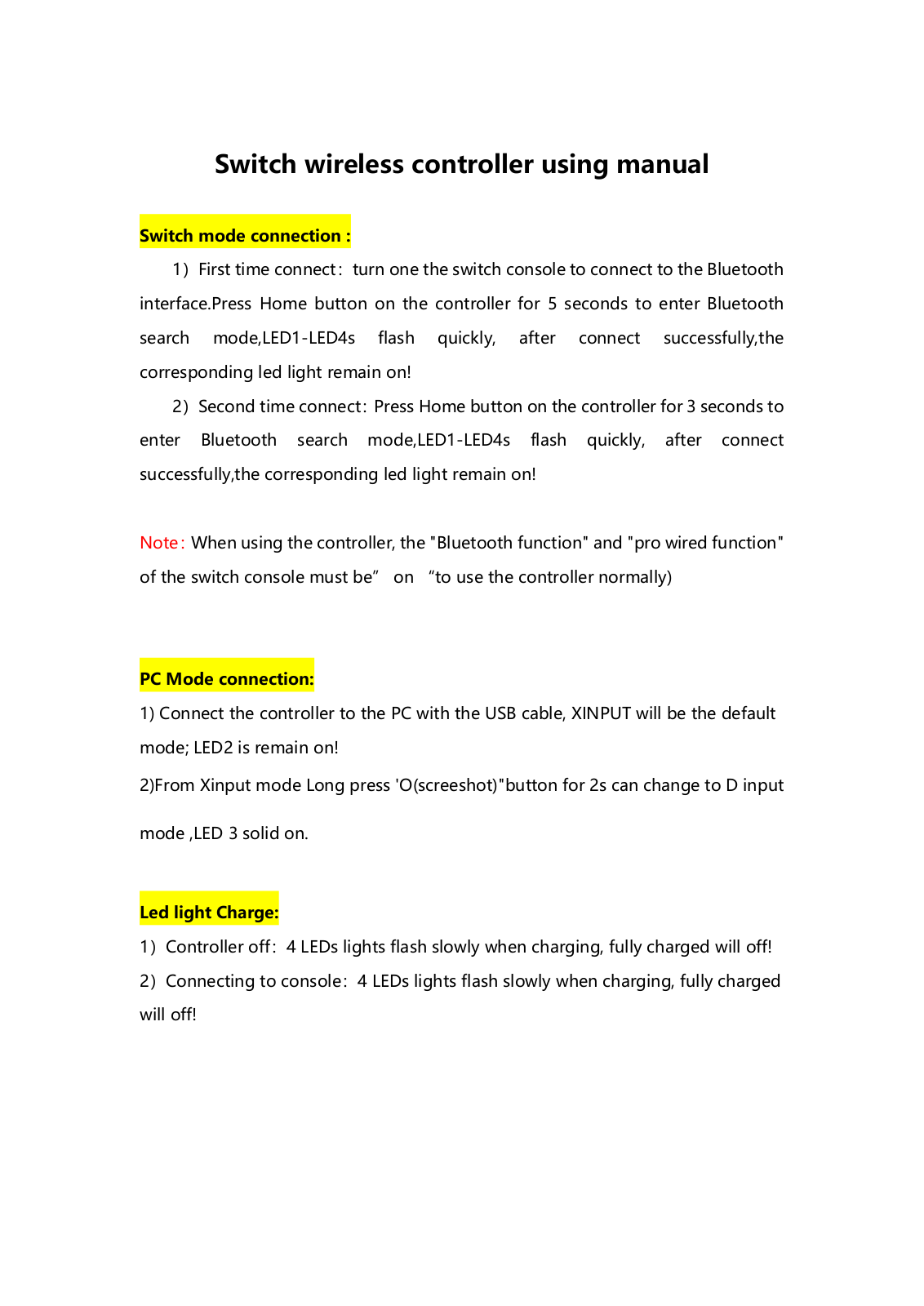 Xunnengda Electronic HSY 019 User Manual