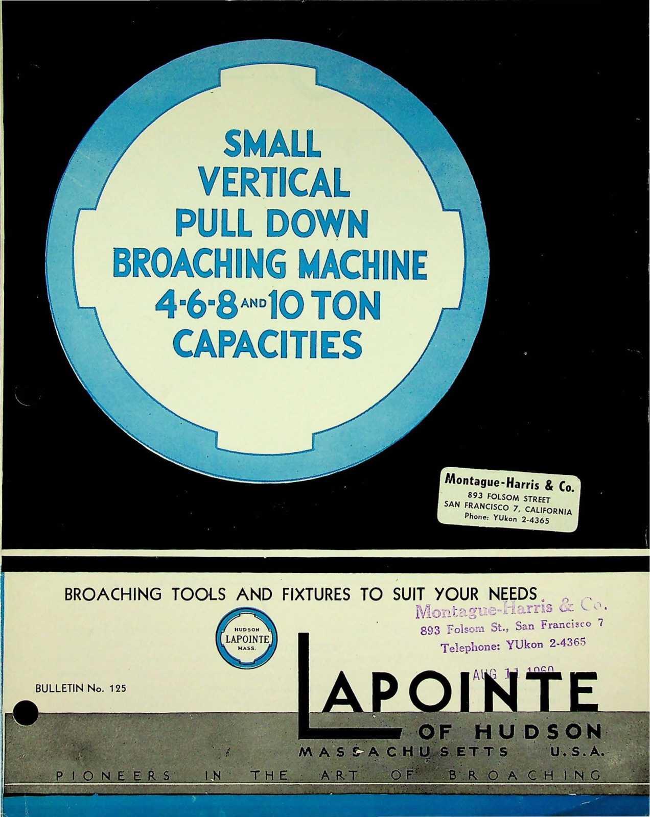 LaPointe Machine Tool Small Vertical Pull Down Broaching Machine Other - ManualMachine.com