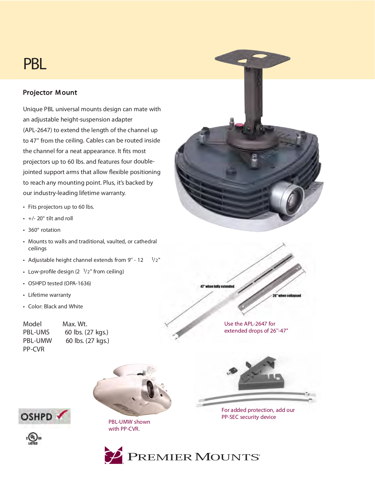 Premier Mounts PP-CVR User Manual - ManualMachine.com