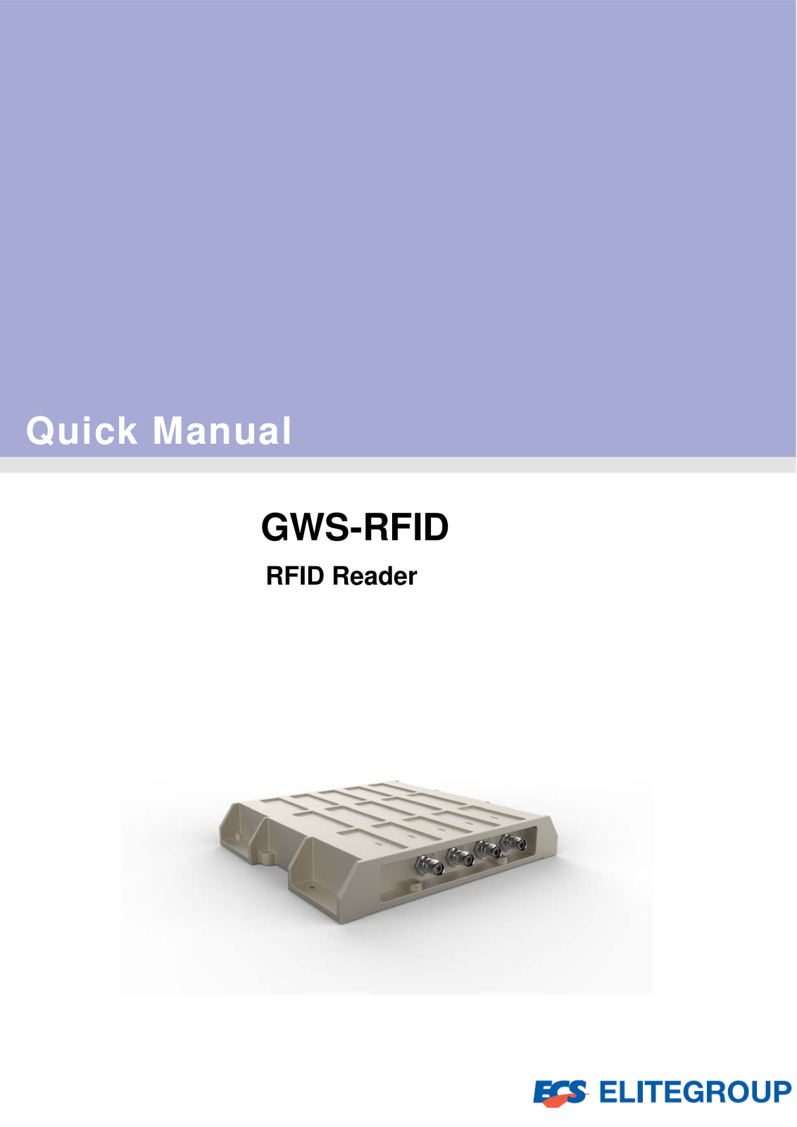 ELITEGROUP COMPUTER SYSTEMS GWS RFID User Manual