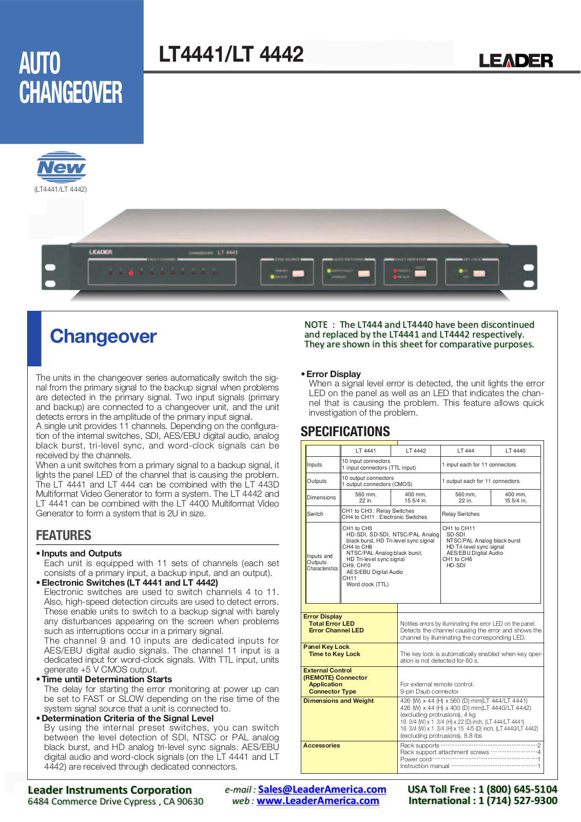 LEADER LT4442 User Manual