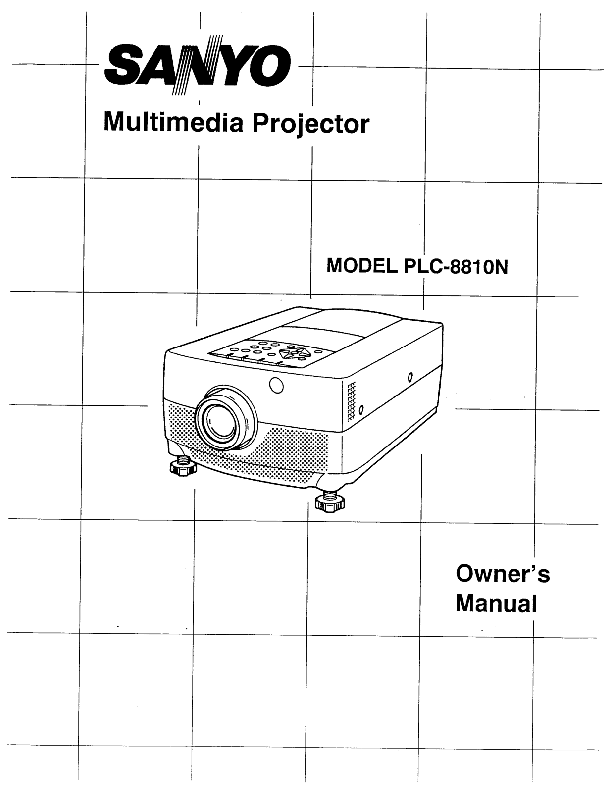 SANYO PLC8810N User Manual