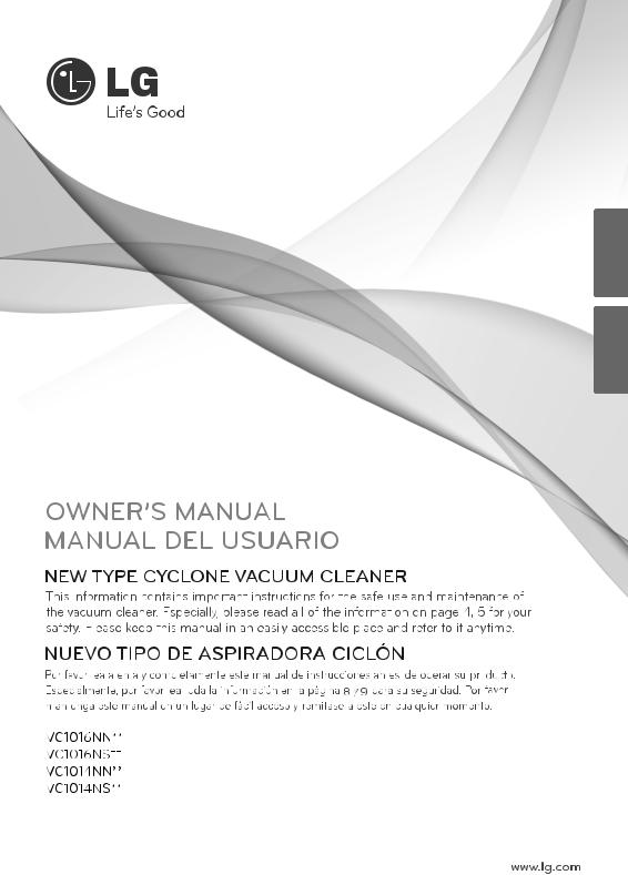 LG VC1014NNT Owner's manual