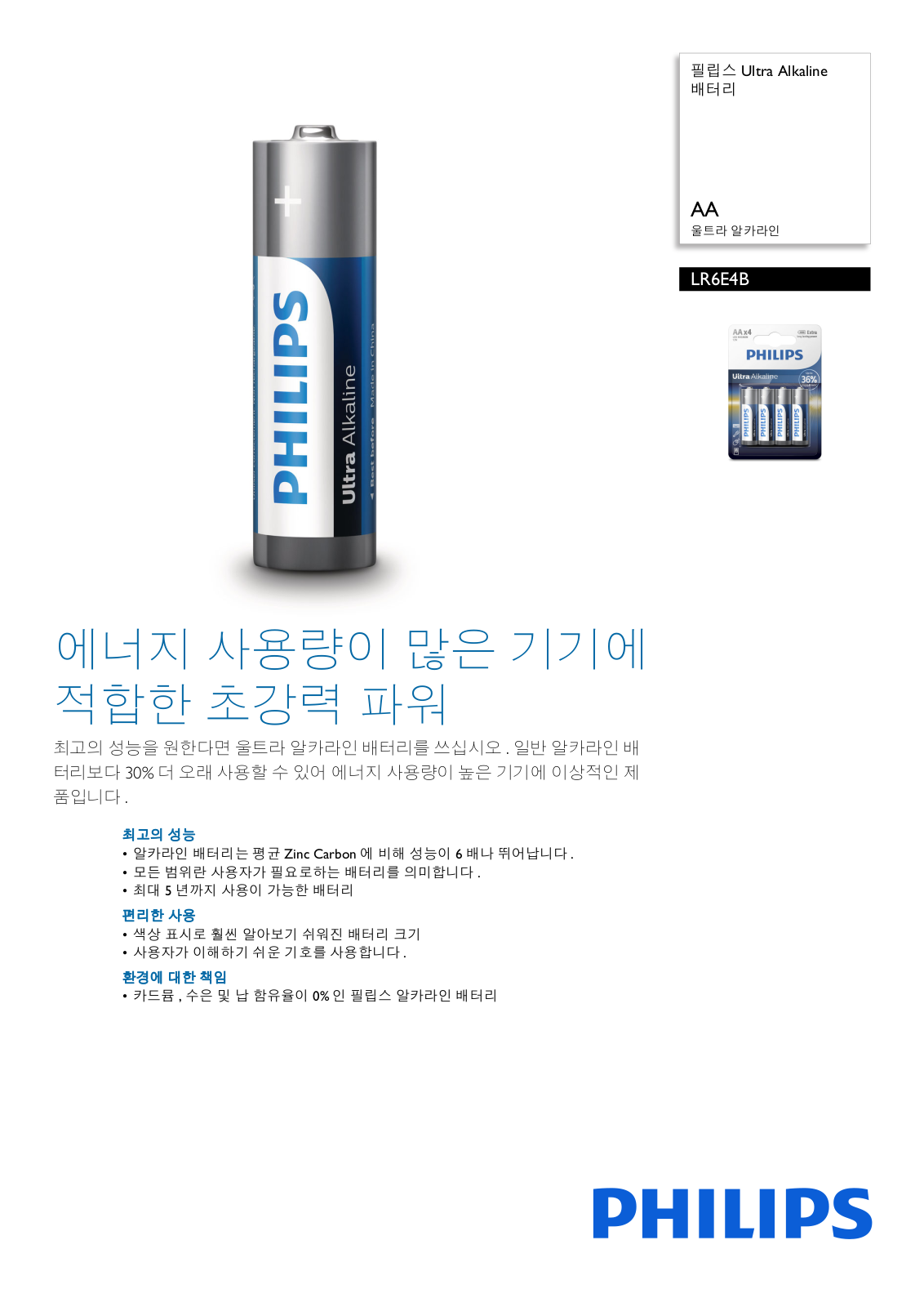 Philips LR6E4B/97 Leaflet - ManualMachine.com