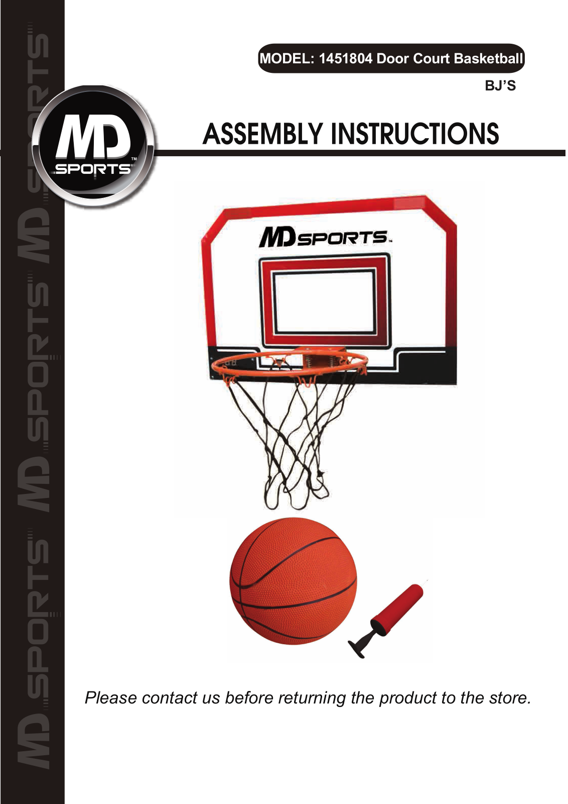 Medal Sports BJ1451804 User Manual