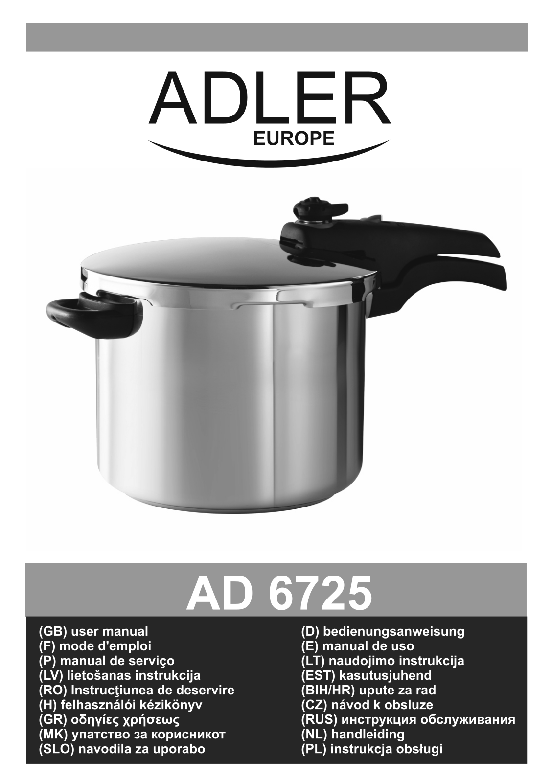 Adler AD 6725 User Manual