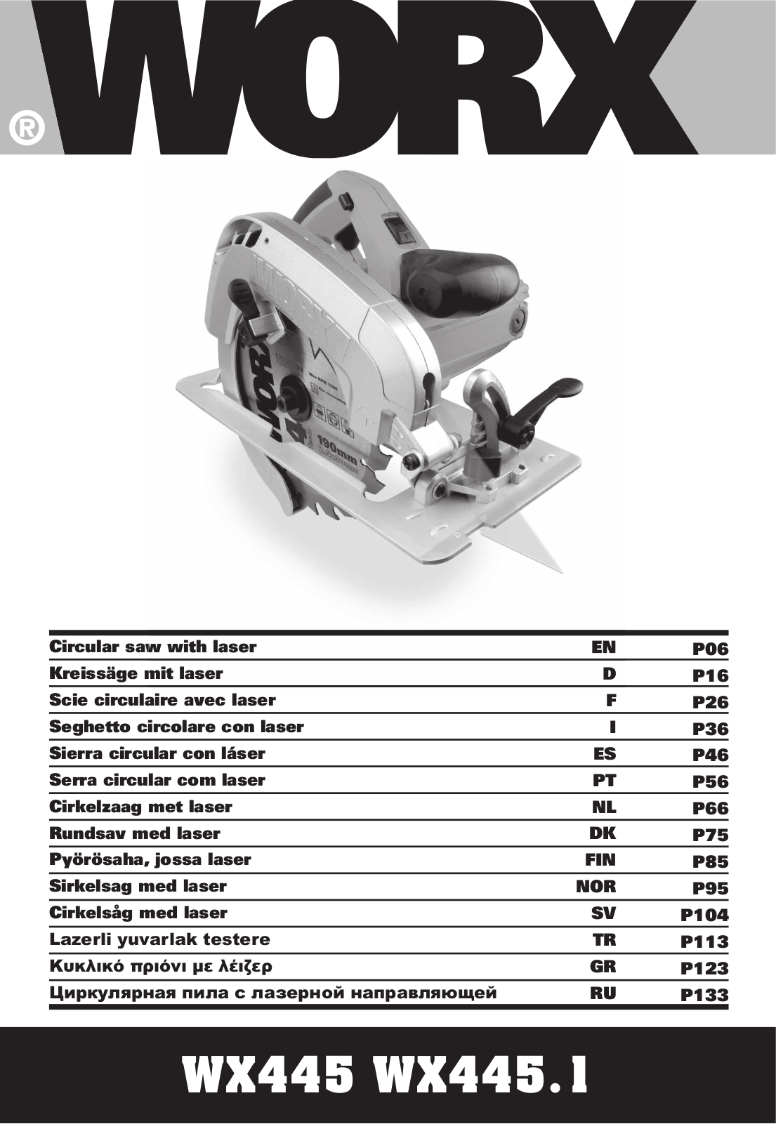 Worx WX445 operation manual