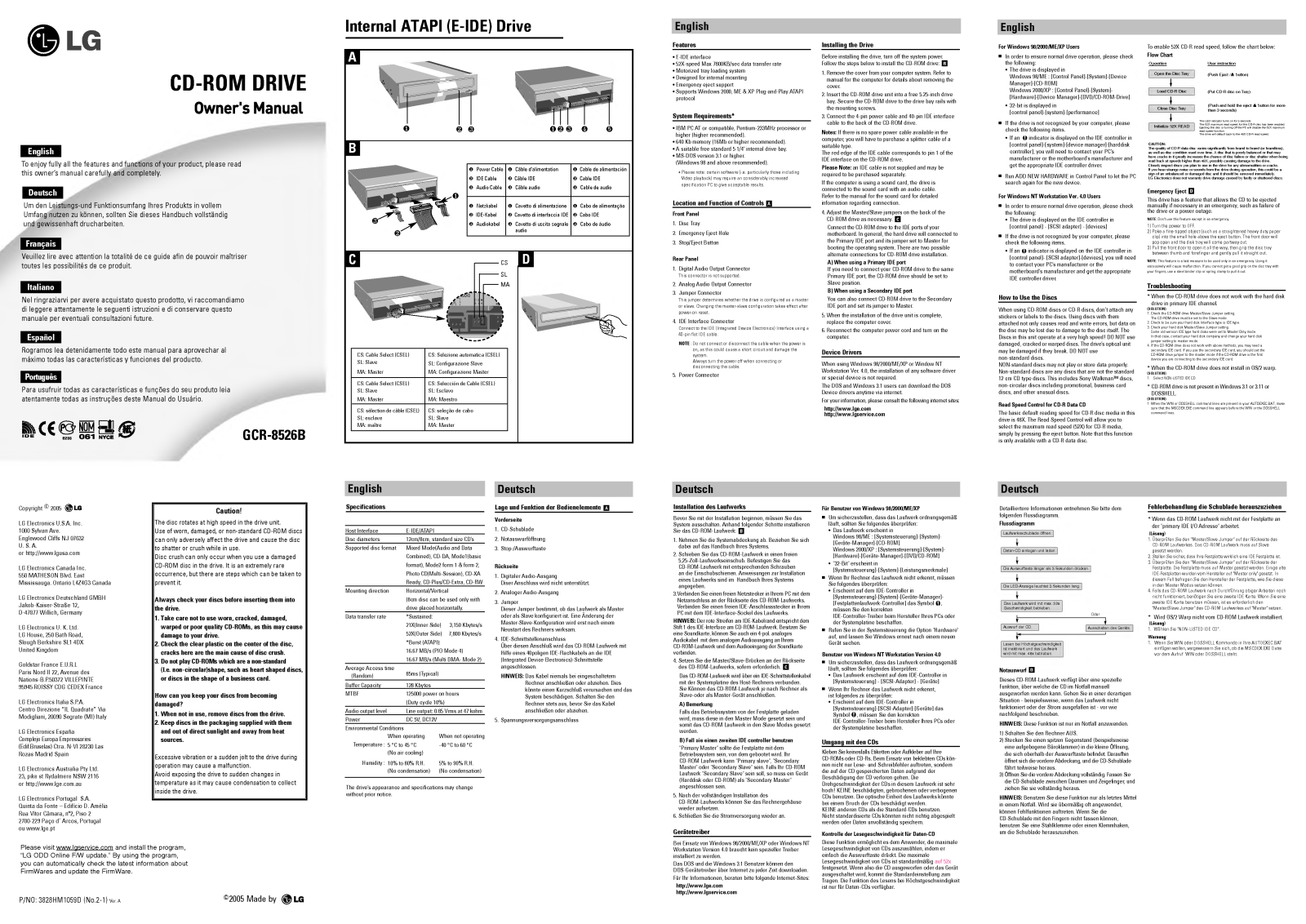 LG GCR-8526B User Manual