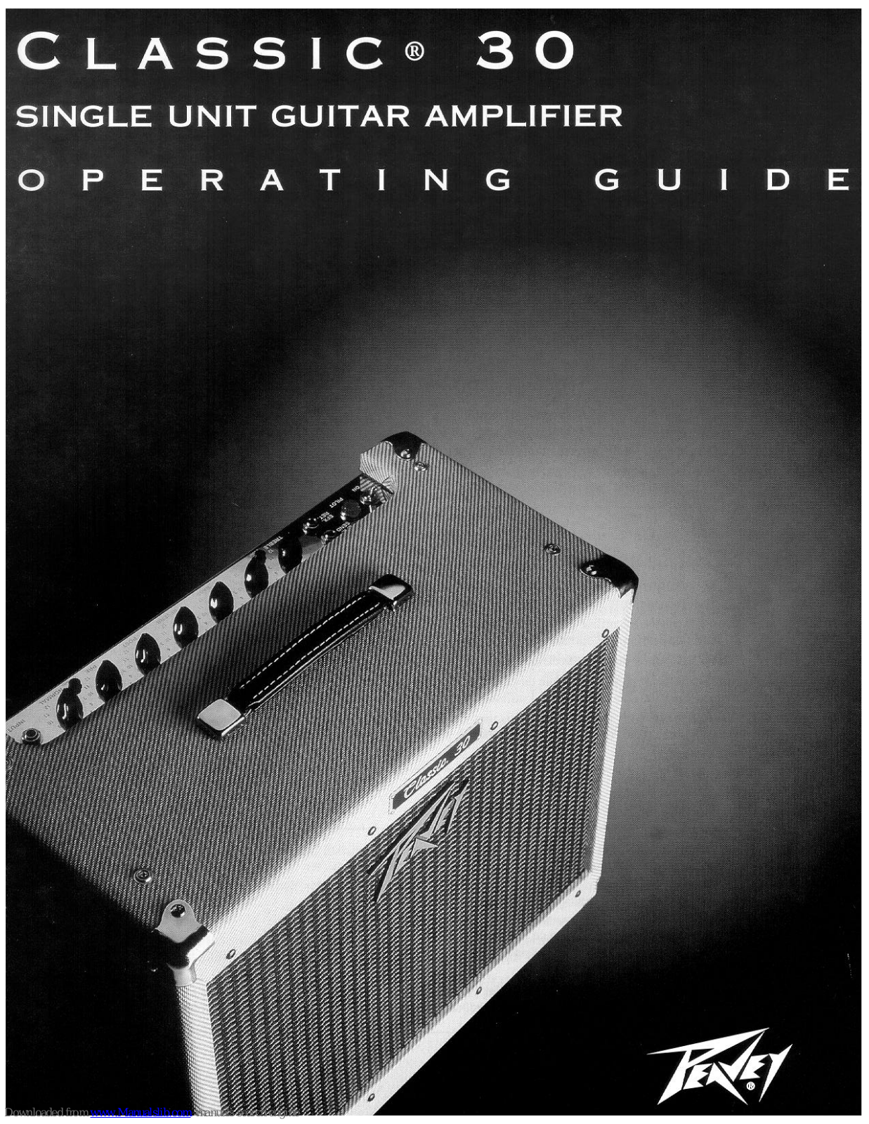 Peavey Classic Series Classic 30 Operating Manual