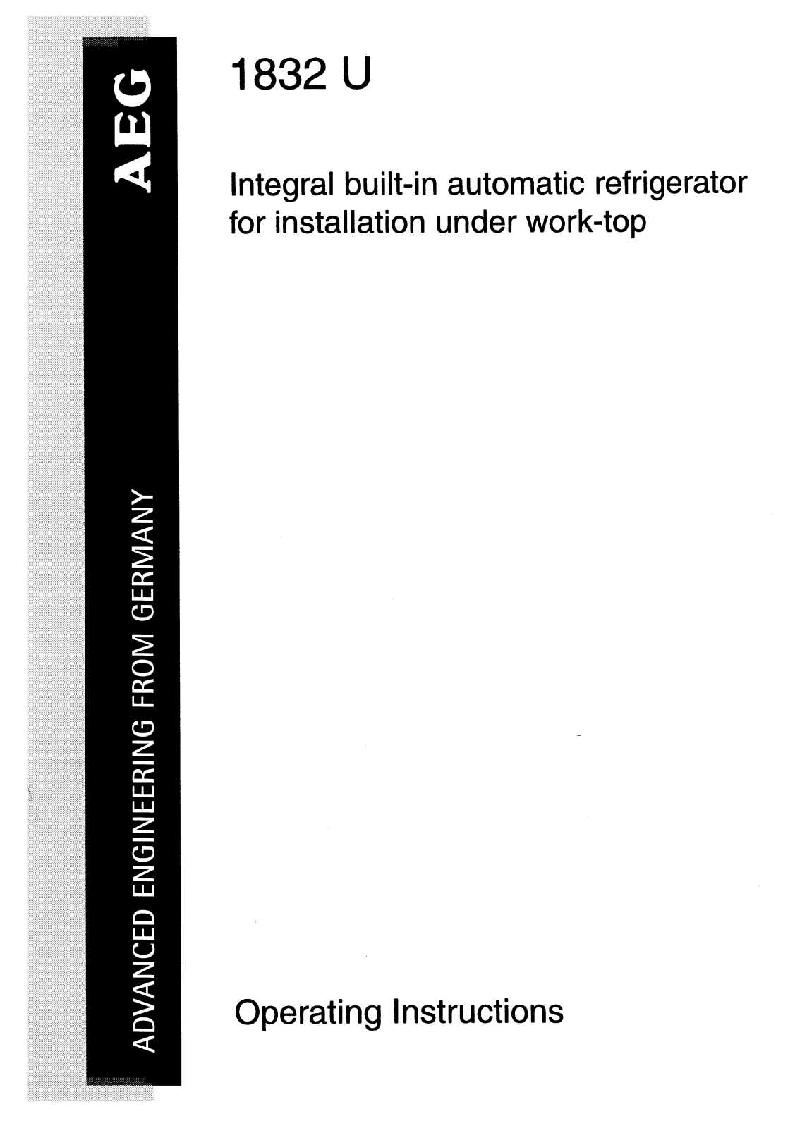 AEG-Electrolux SANTO 1832 U User Manual