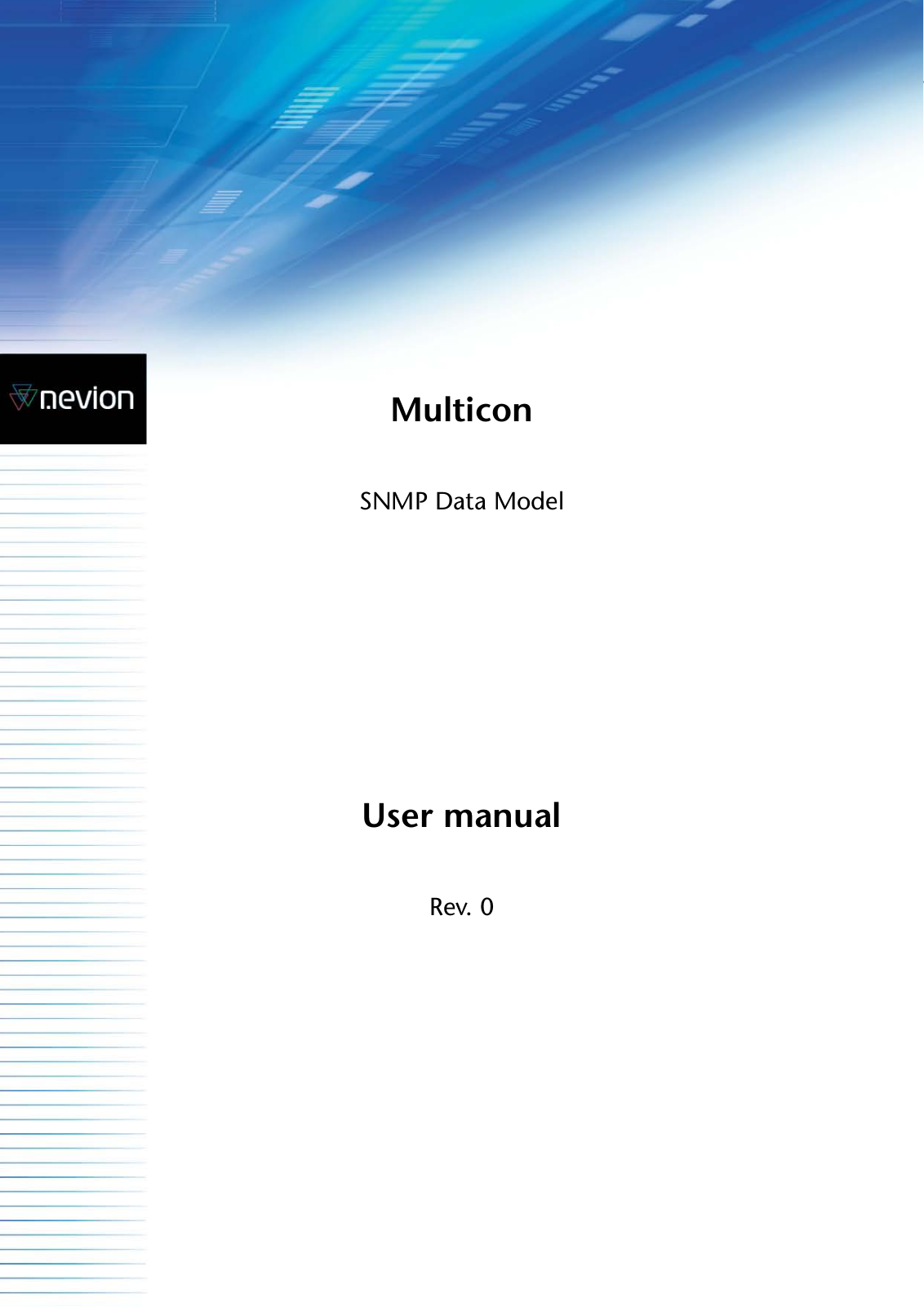 Nevion SNMP User Manual