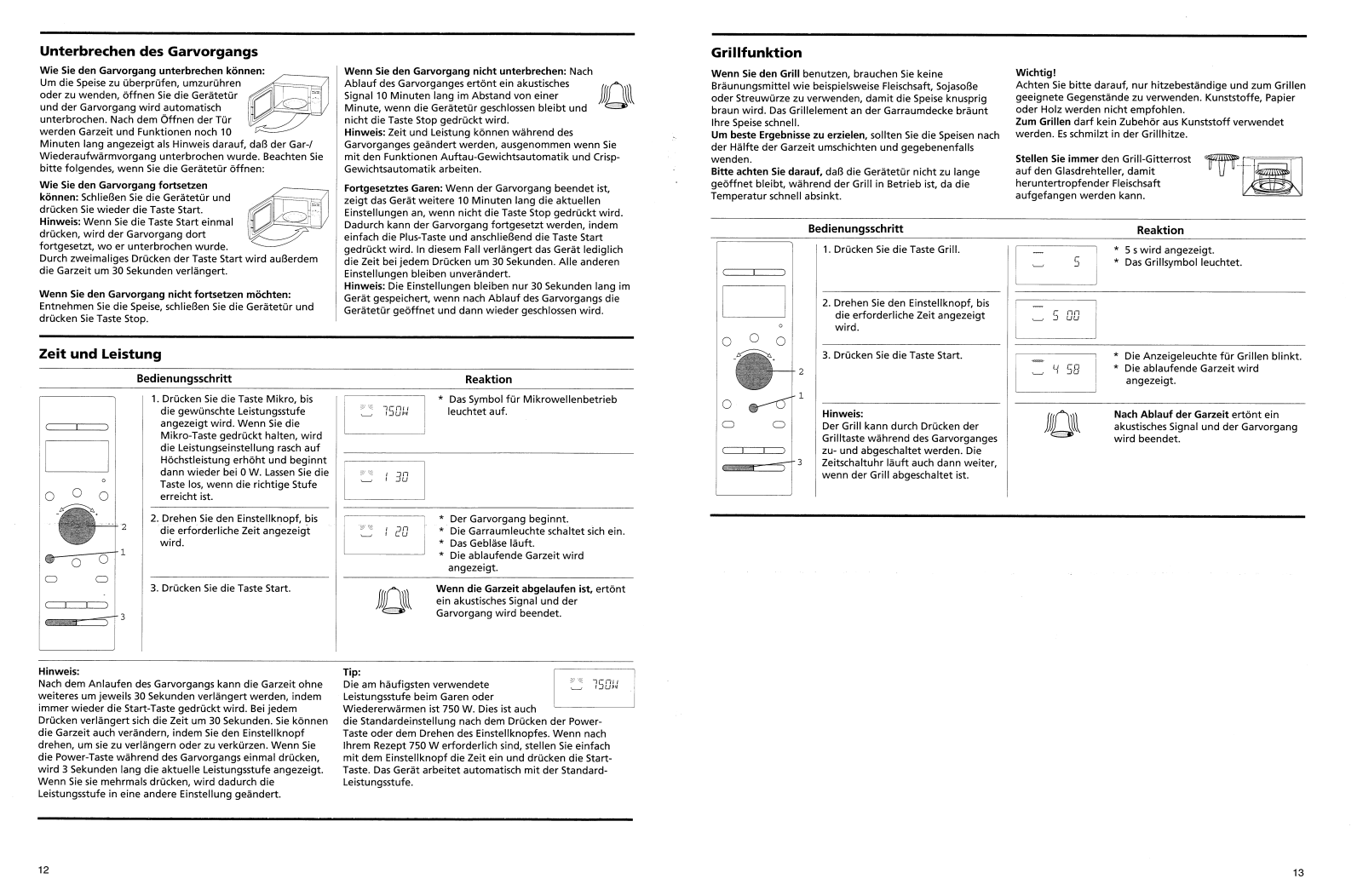 Whirlpool MCHS 2134 WS INSTRUCTION FOR USE