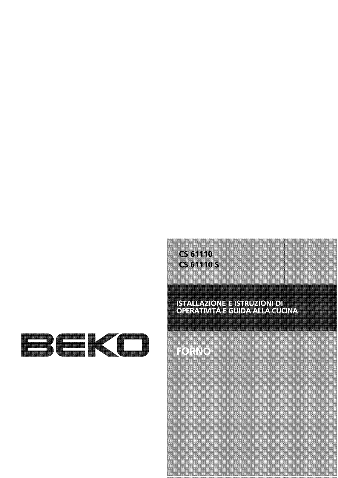 Beko CS 61110, CS 61110 S Manual