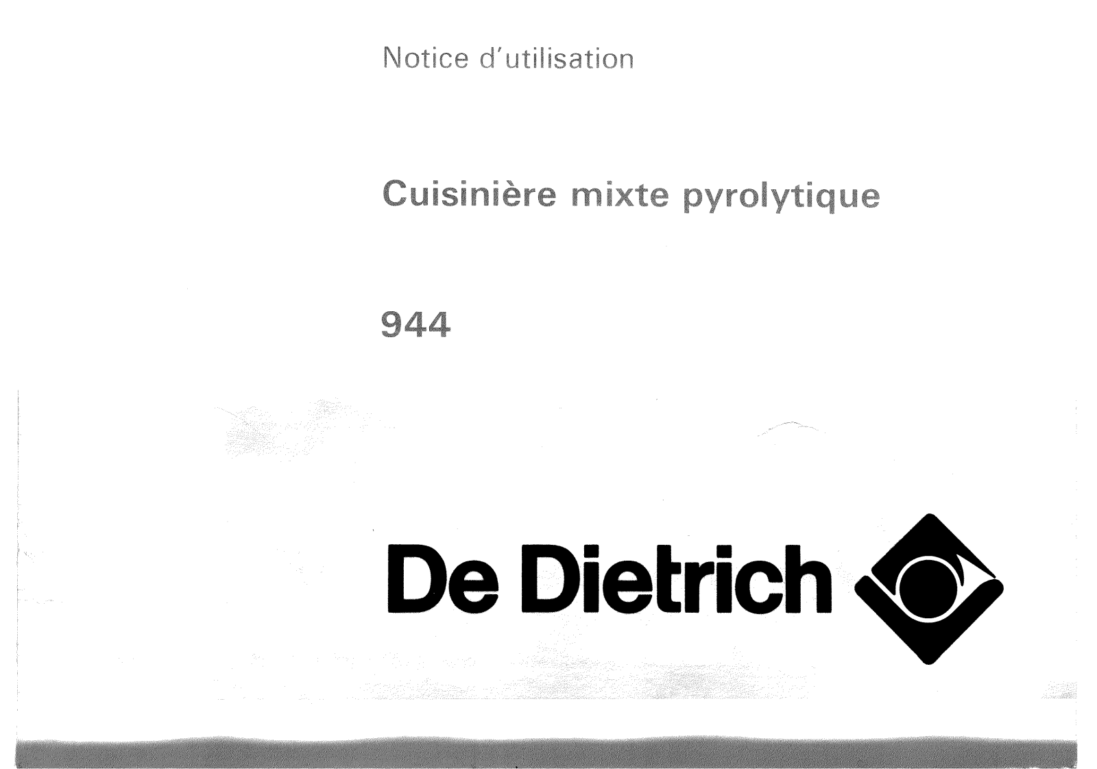 De dietrich 944 User Manual