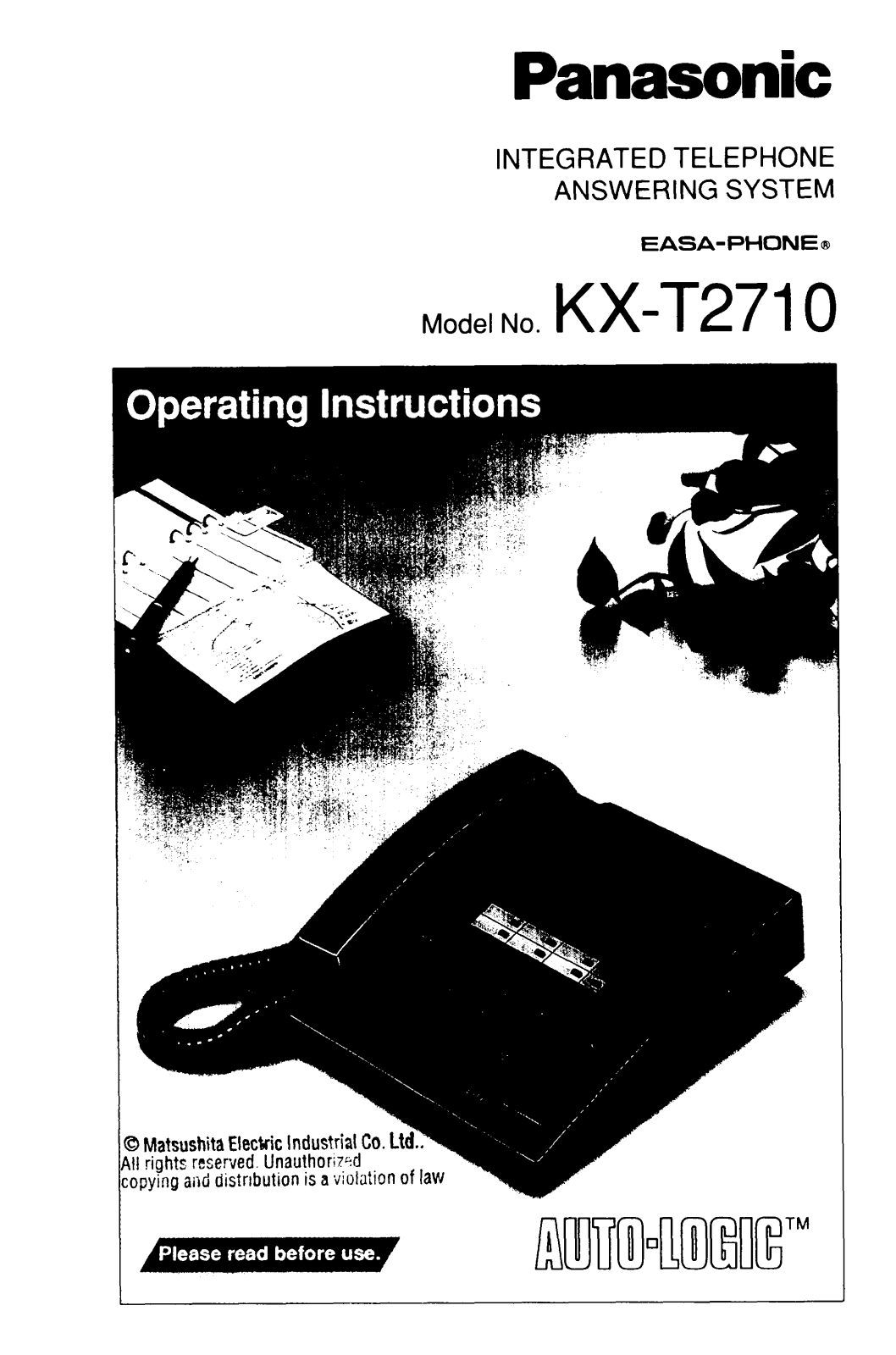 Panasonic kx-t2710 Operation Manual