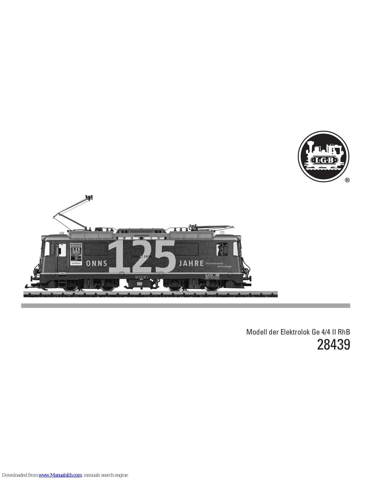 LGB 28439 Operating Instructions Manual - ManualMachine.com