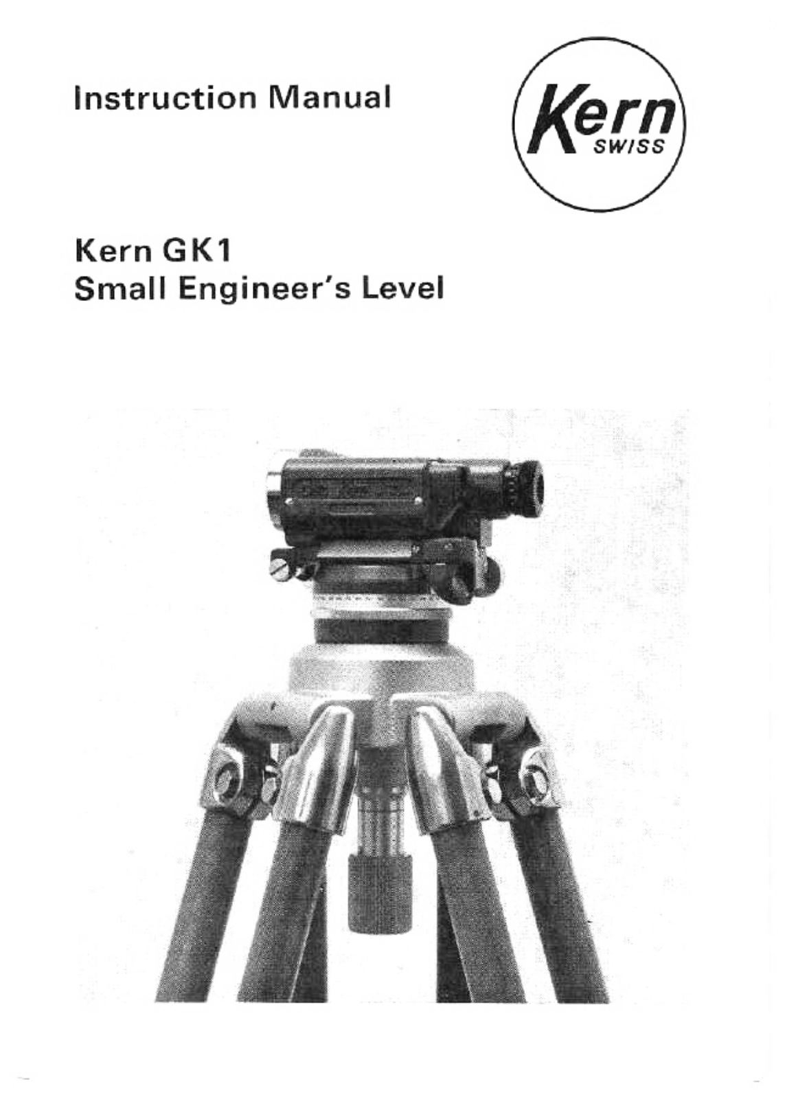 KERN GK1 Instruction Manual