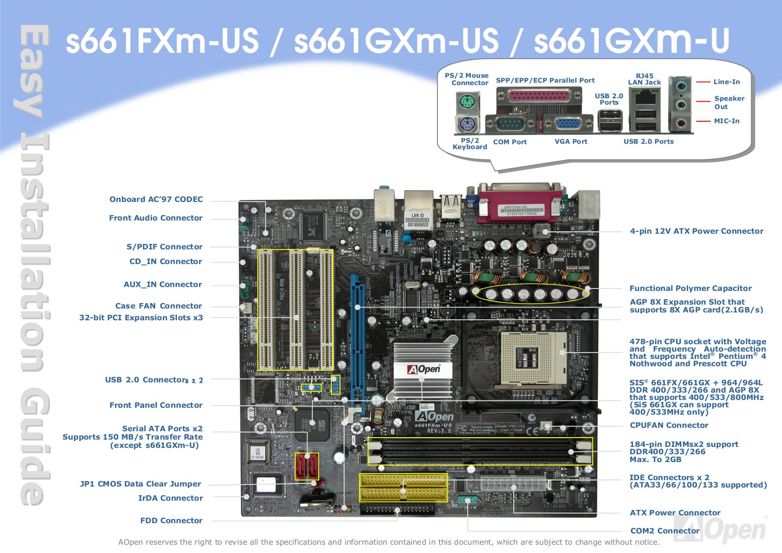 AOpen S661FXM-USG User Manual