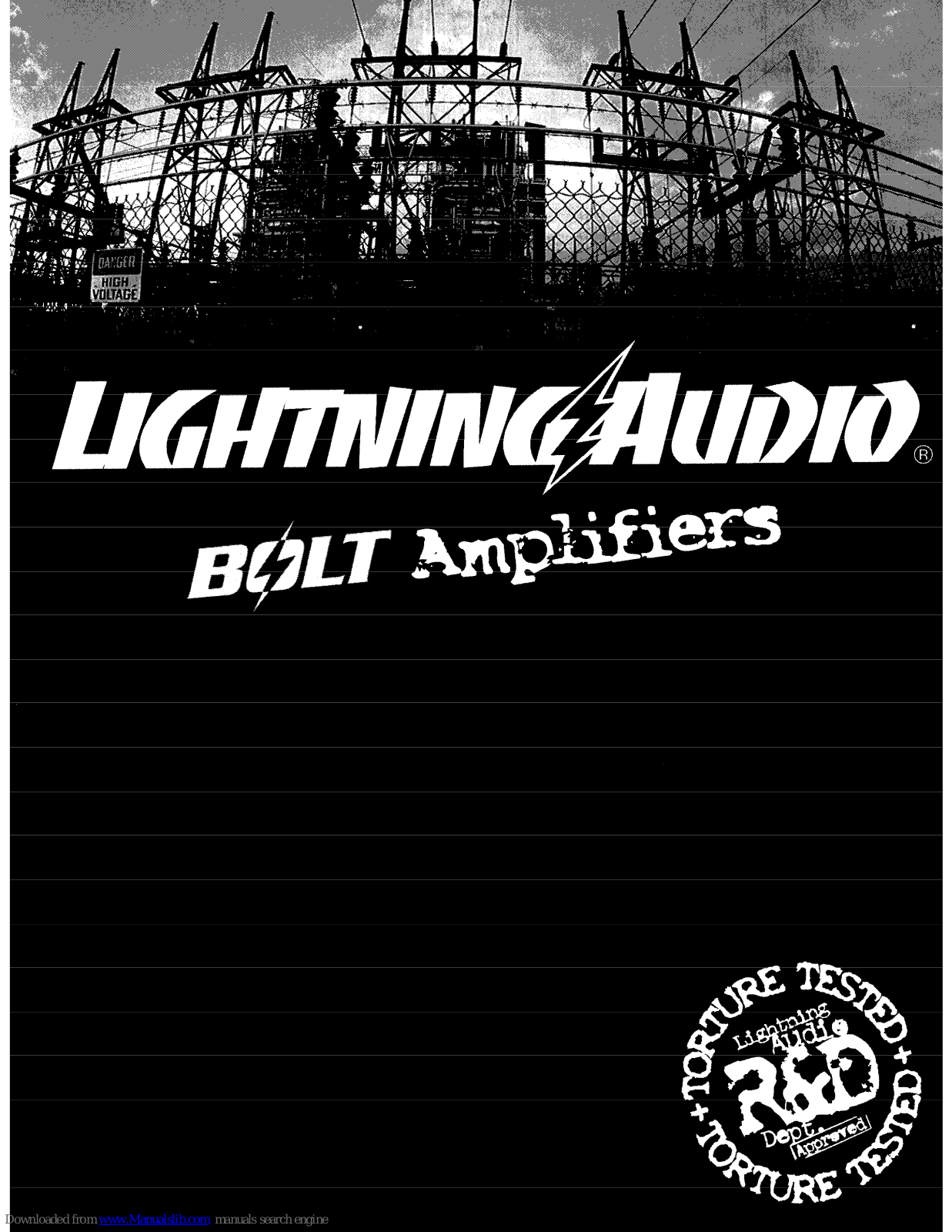 Lightning Audio BOLT User Manual - ManualMachine.com