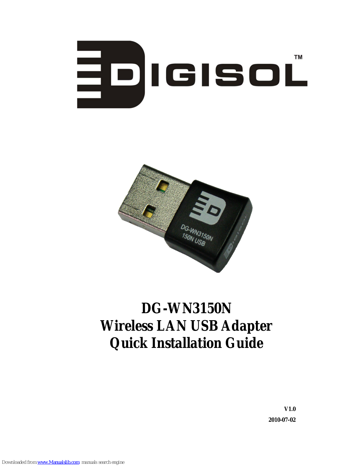 Digisol DG-WN3150N Quick Installation Manual